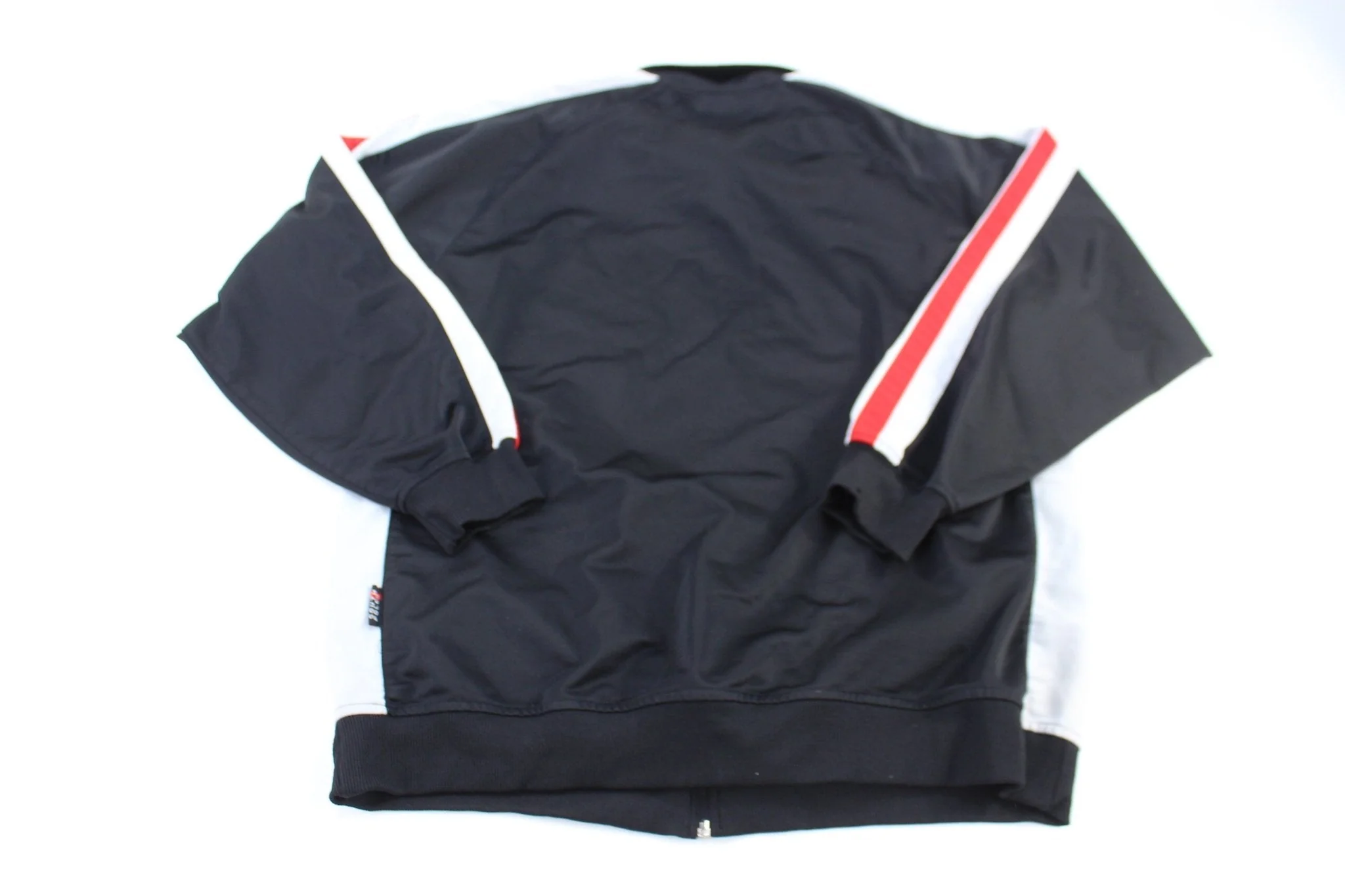Southpole Embroidered Logo Black, Red & White Full Zip Track Jacket - Image 2