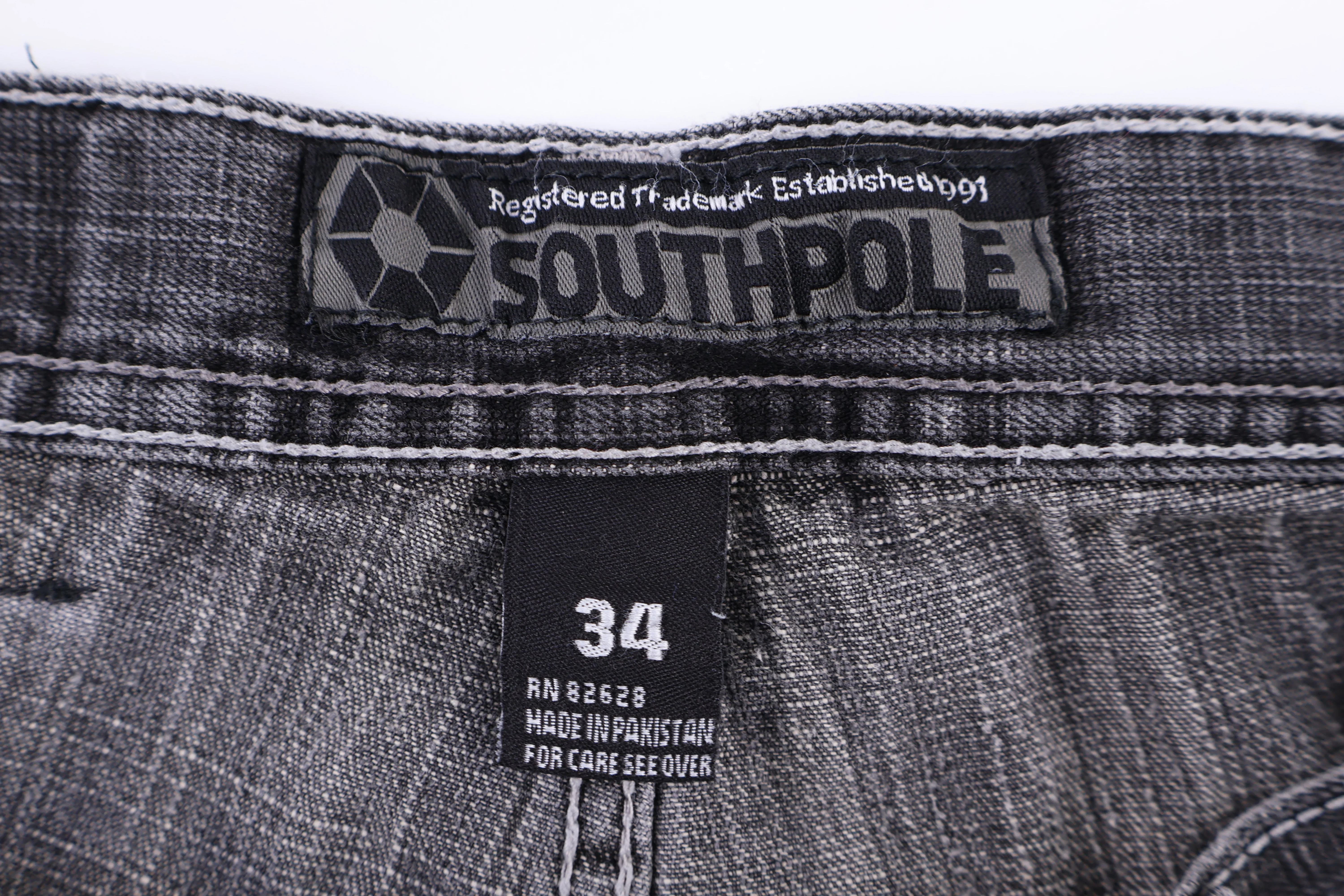 Southpole Grey Wash Denim Jeans - Image 4