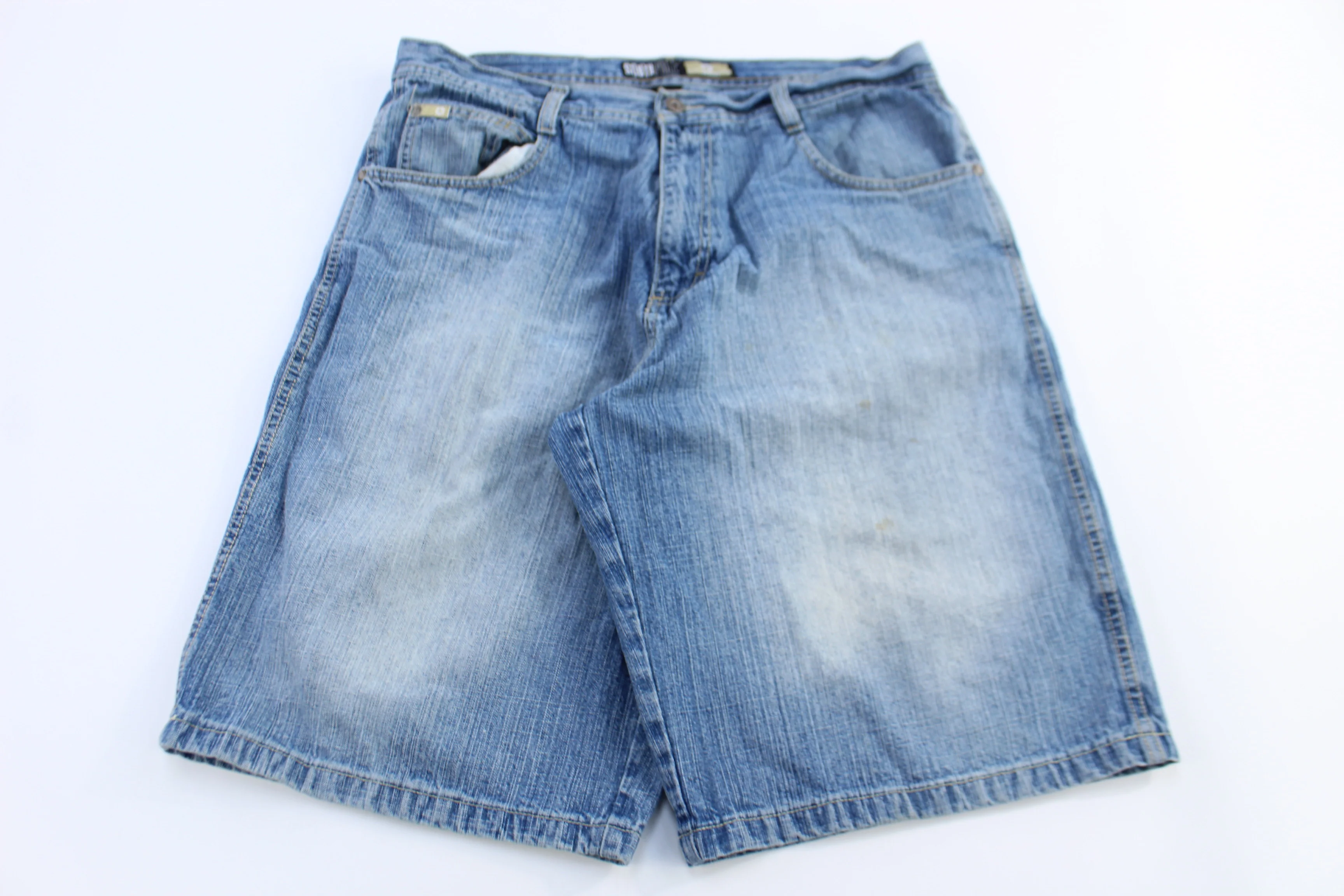 Southpole Light Wash Denim Shorts