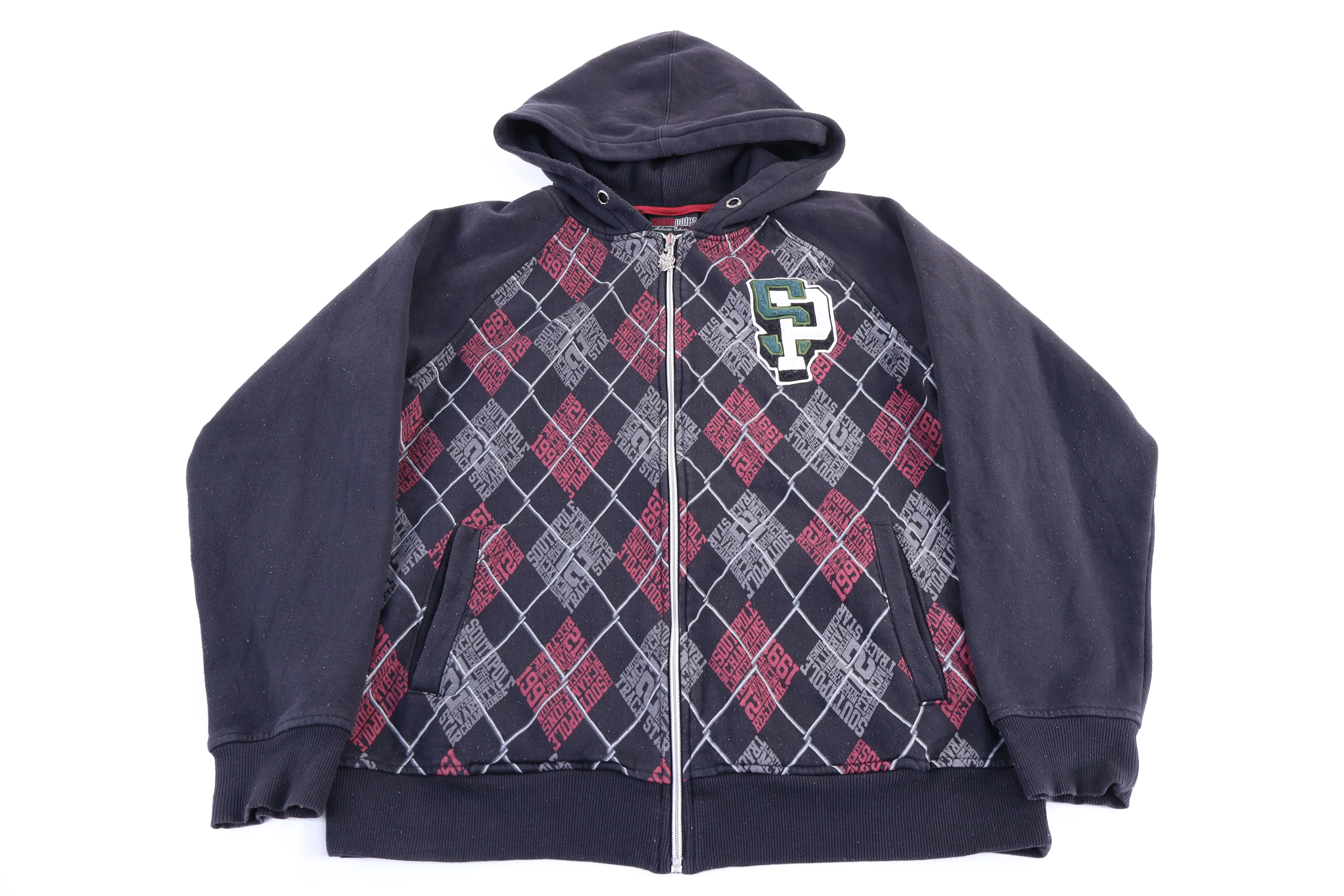 Southpole Multipatterned Full Zip Hoodie