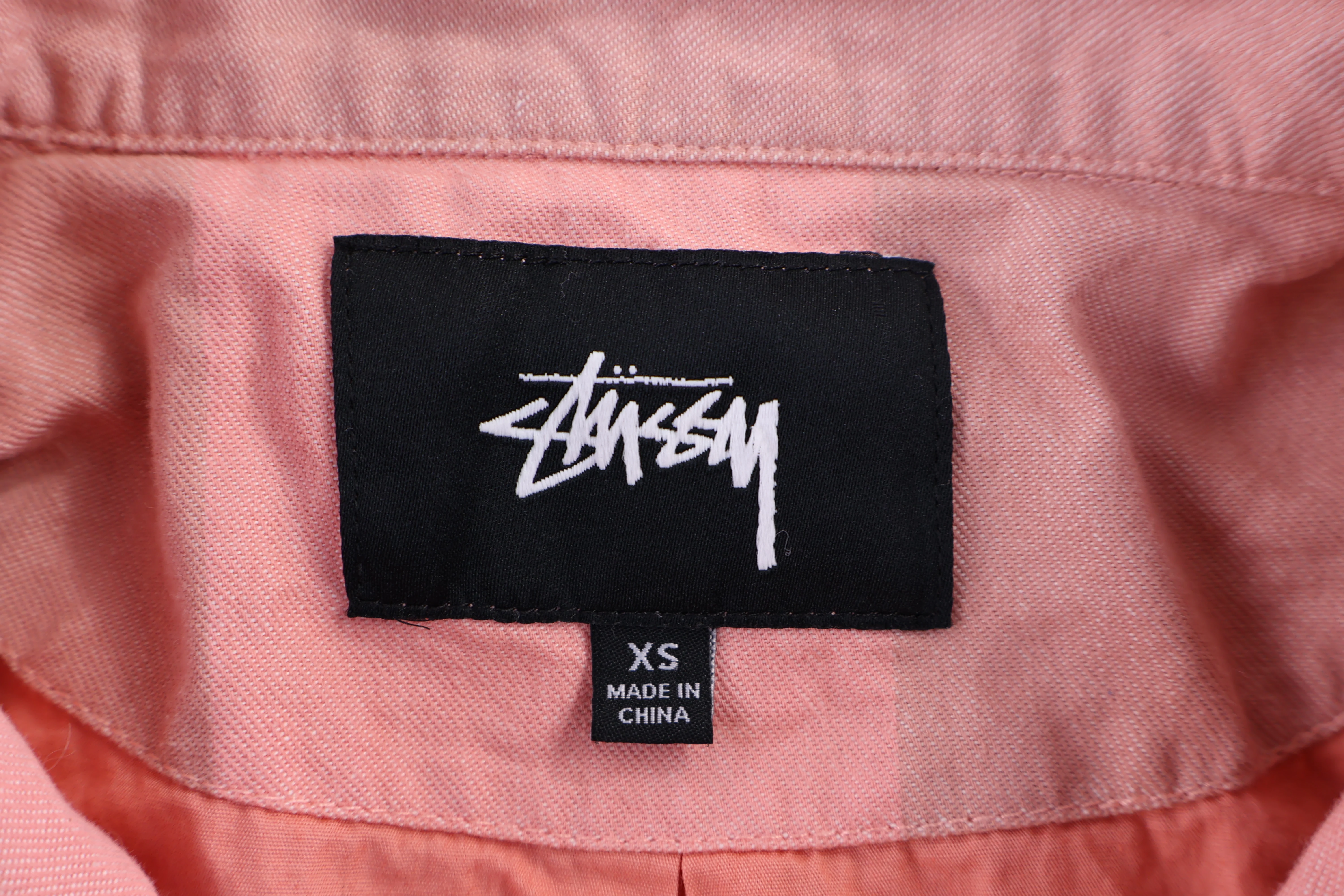 Stussy Pink Coral Full Snap Jacket - Image 3