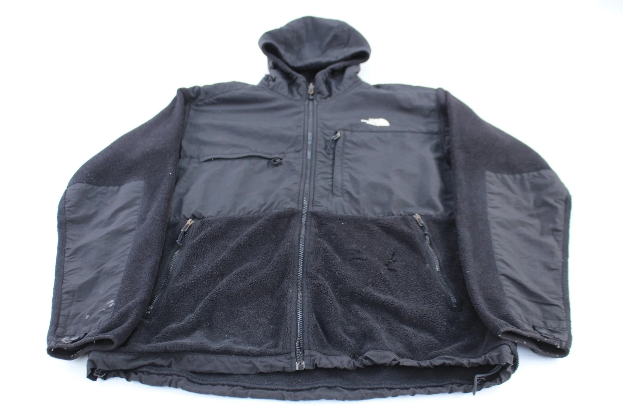 The North Face Black Hooded Denali Fleece Jacket
