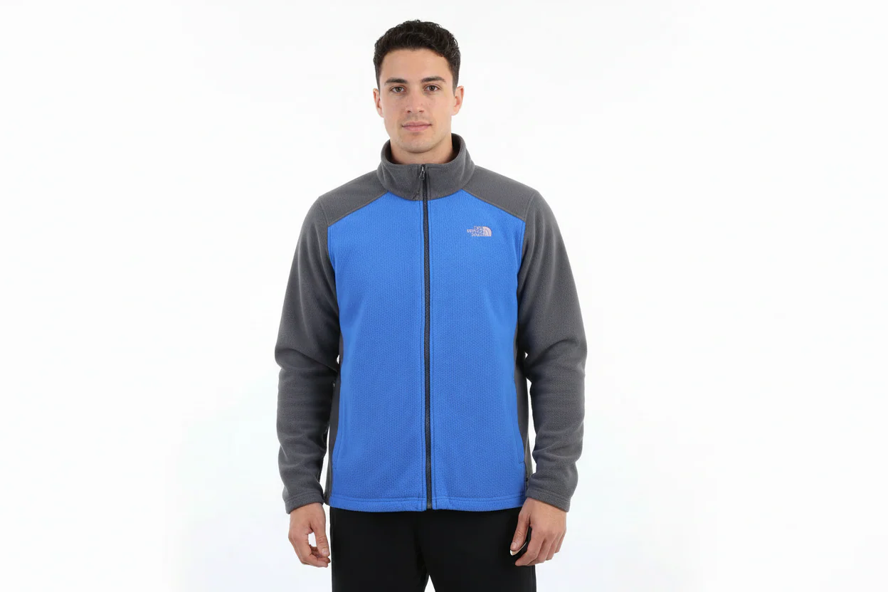 The North Face Blue & Grey Full Zip Fleece Jacket