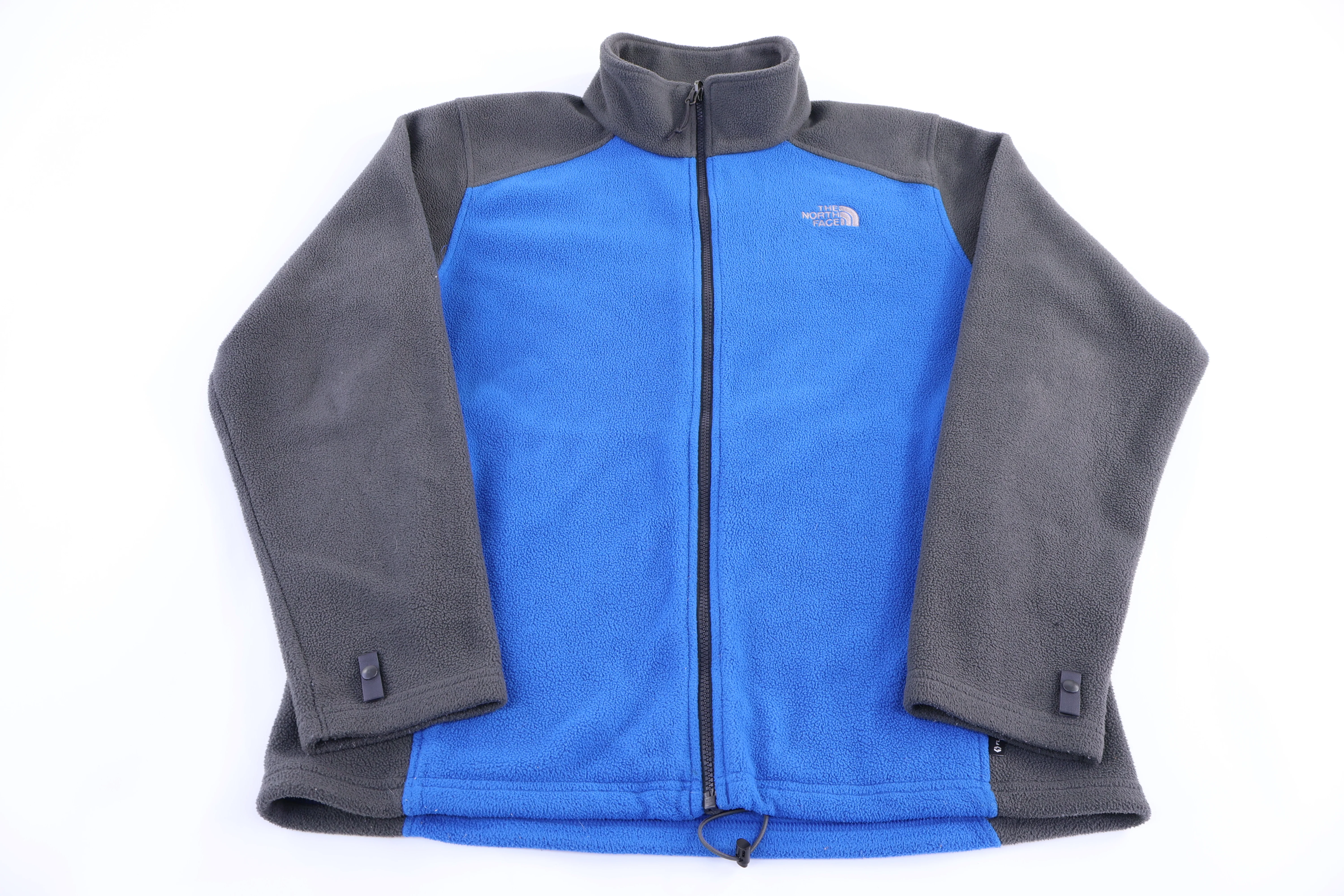 The North Face Blue & Grey Full Zip Fleece Jacket - Image 2