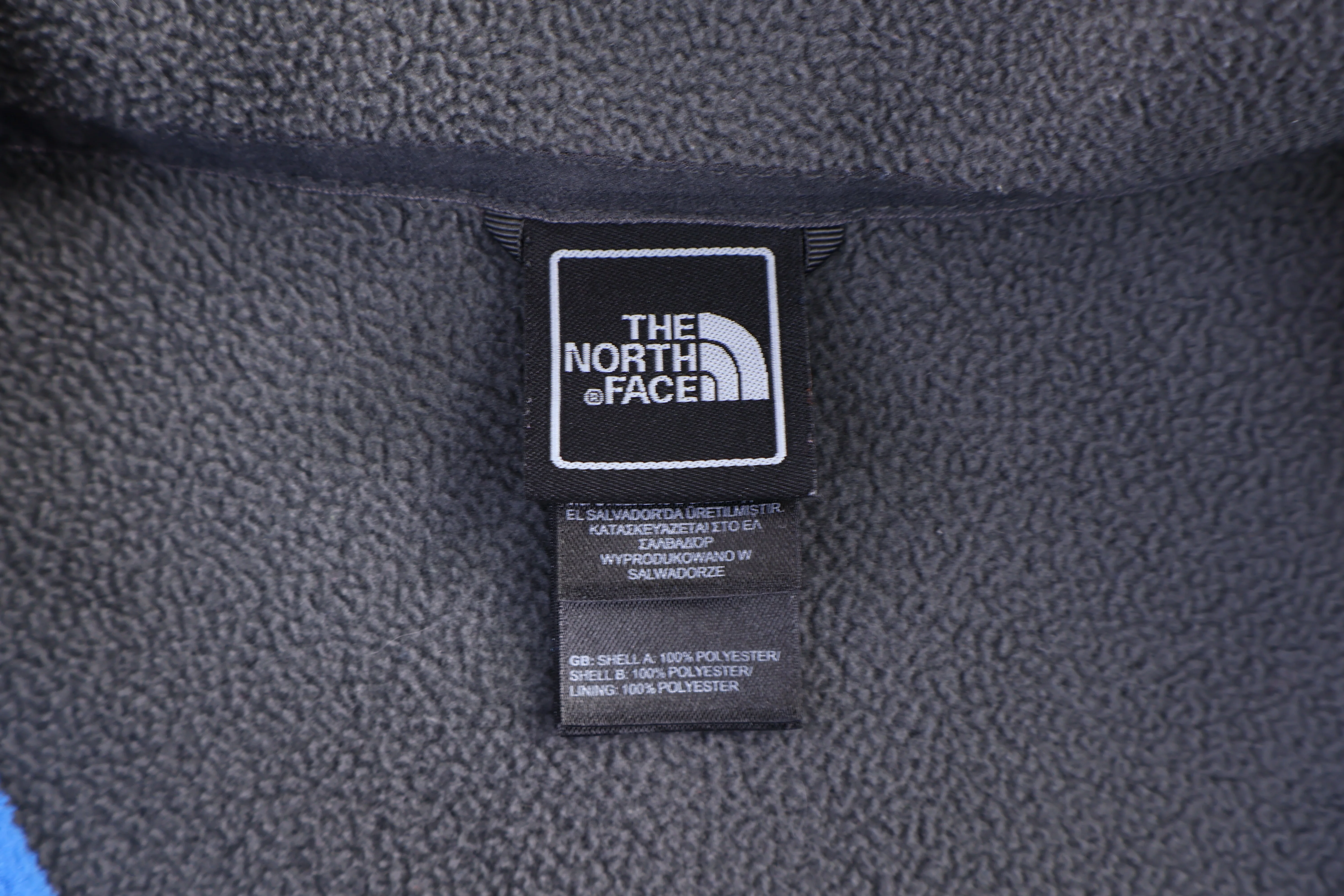 The North Face Blue & Grey Full Zip Fleece Jacket - Image 4