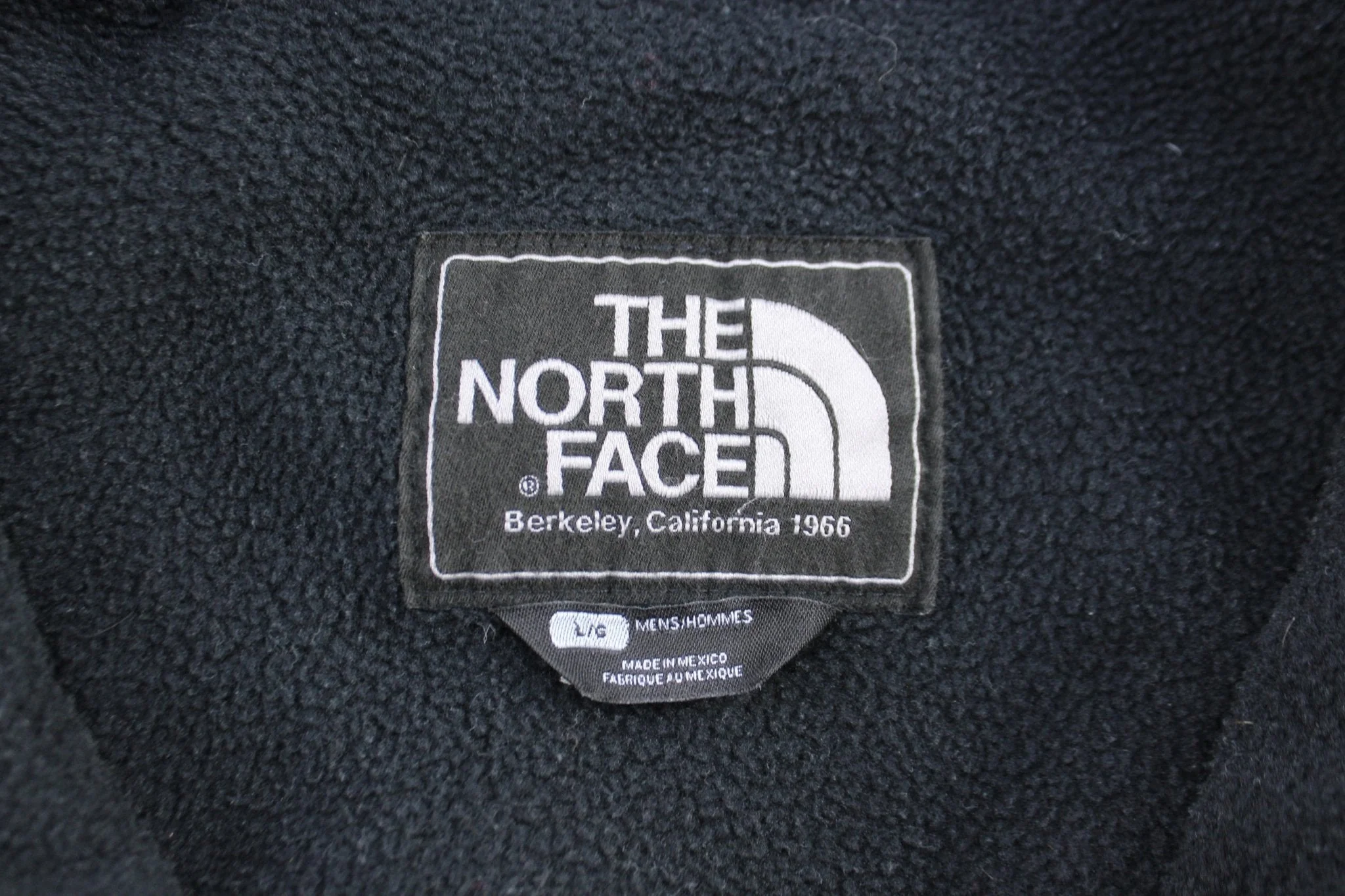 The North Face Embroidered Logo Black Denali Fleece Jacket - Image 3