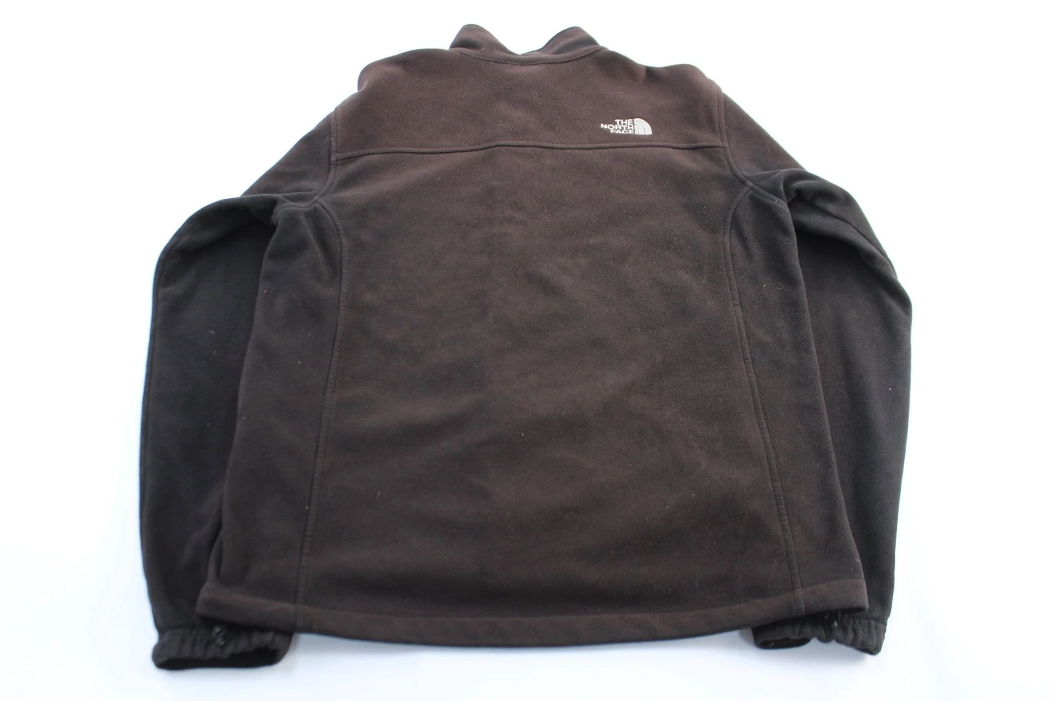 The North Face Embroidered Logo Black Fleece Zip Up Jacket - Image 2