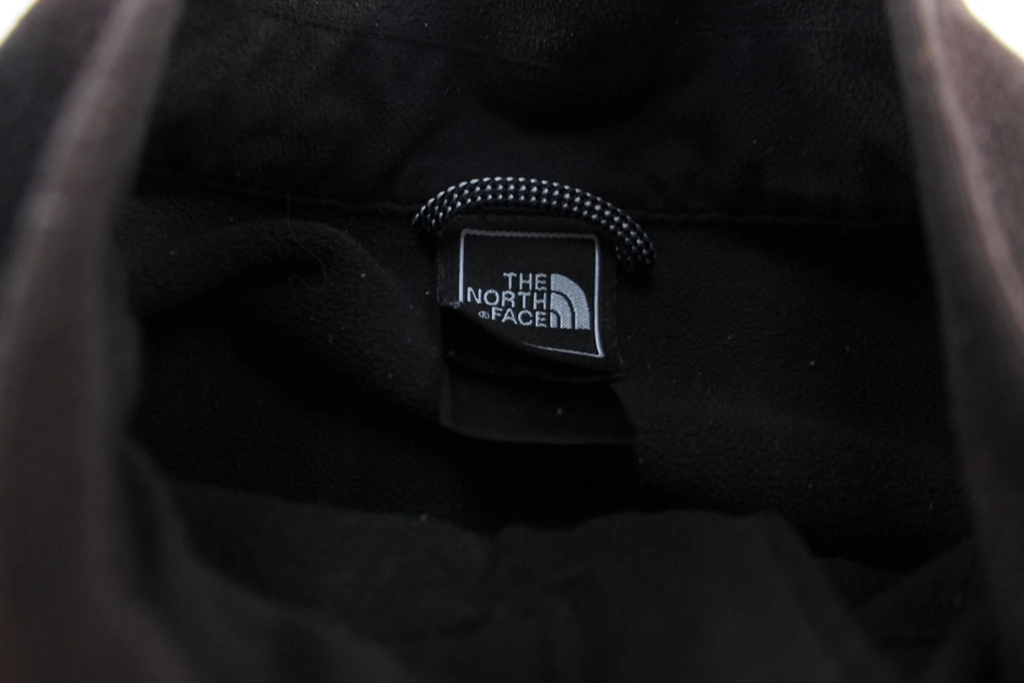 The North Face Embroidered Logo Black Fleece Zip Up Jacket - Image 3