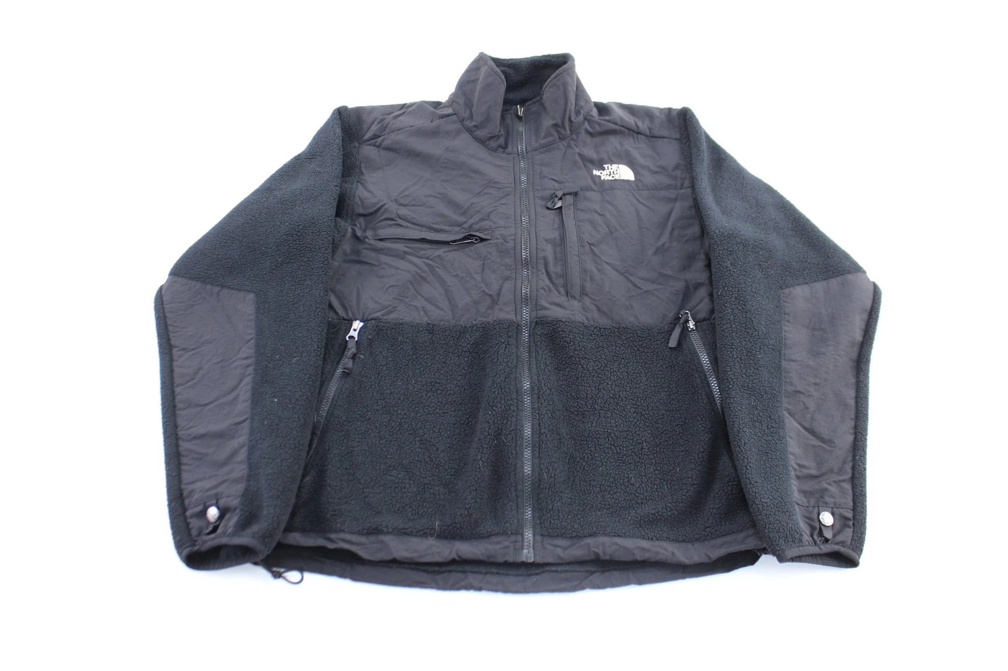 The North Face Embroidered Logo Black Zip Up Jacket