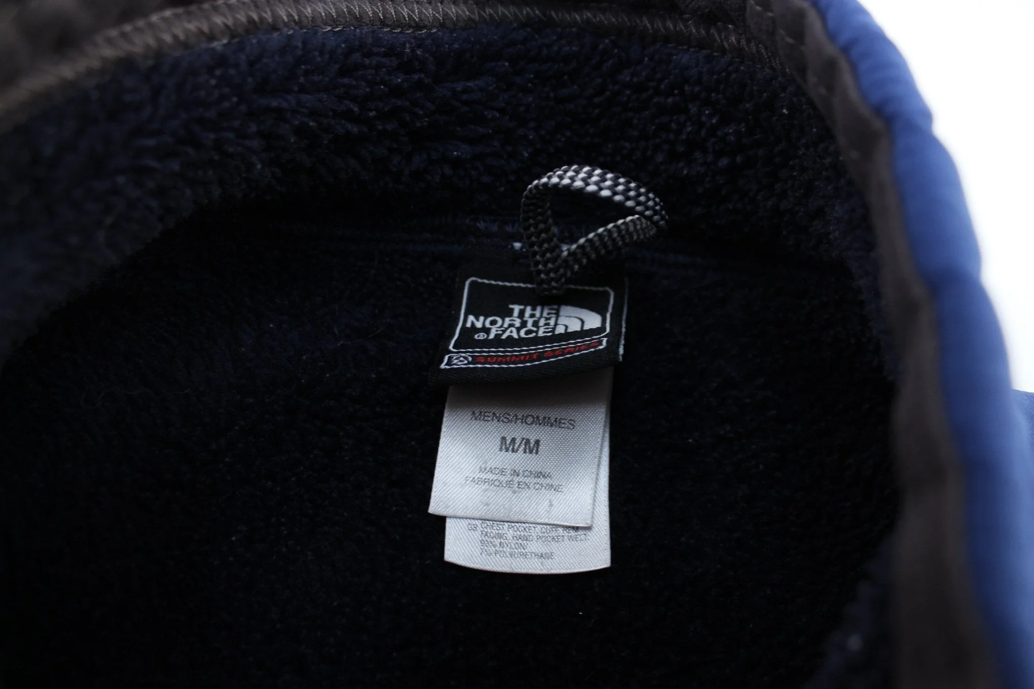 The North Face Embroidered Logo Blue & Grey Zip Up Jacket - Image 3