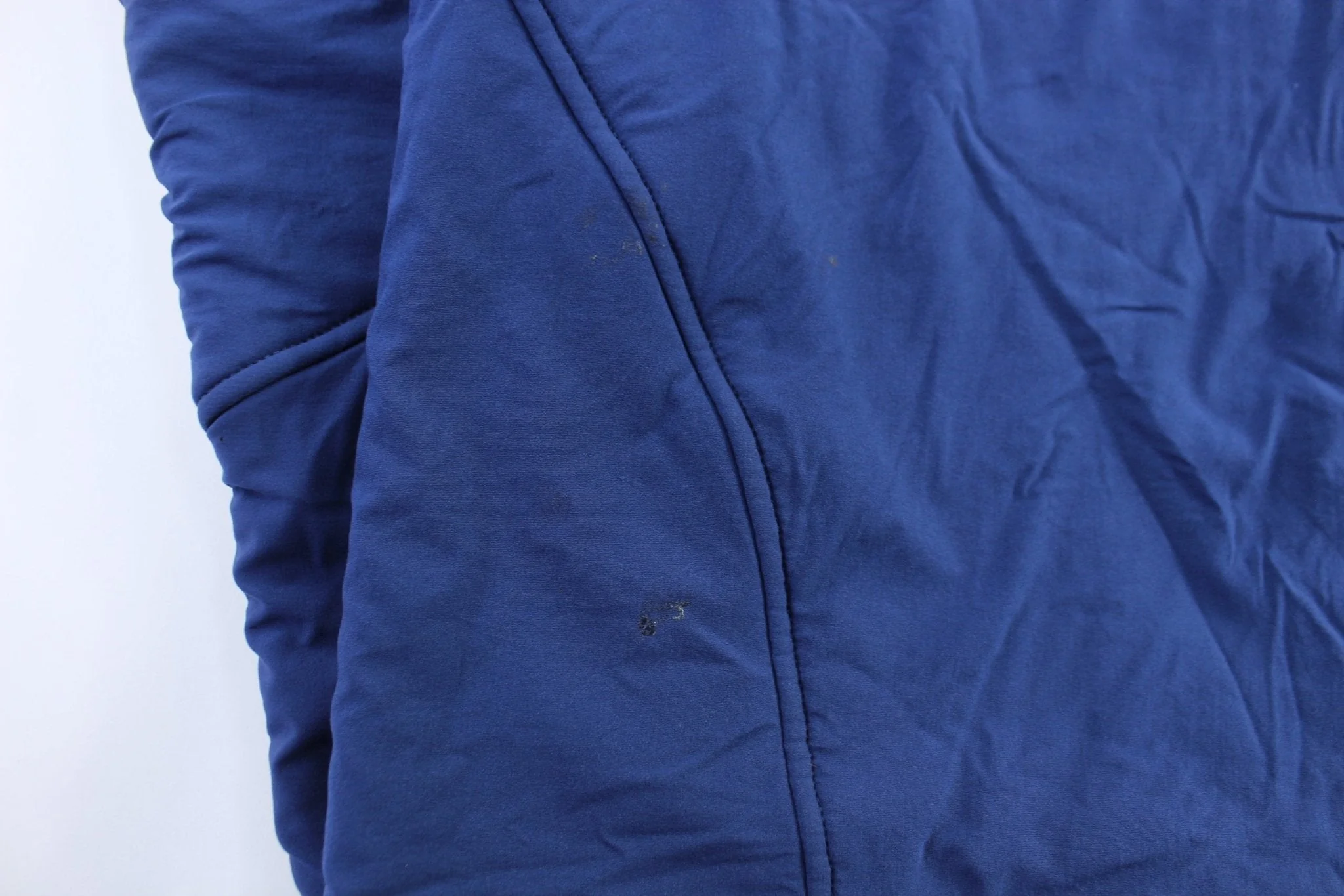 The North Face Embroidered Logo Blue & Grey Zip Up Jacket - Image 4