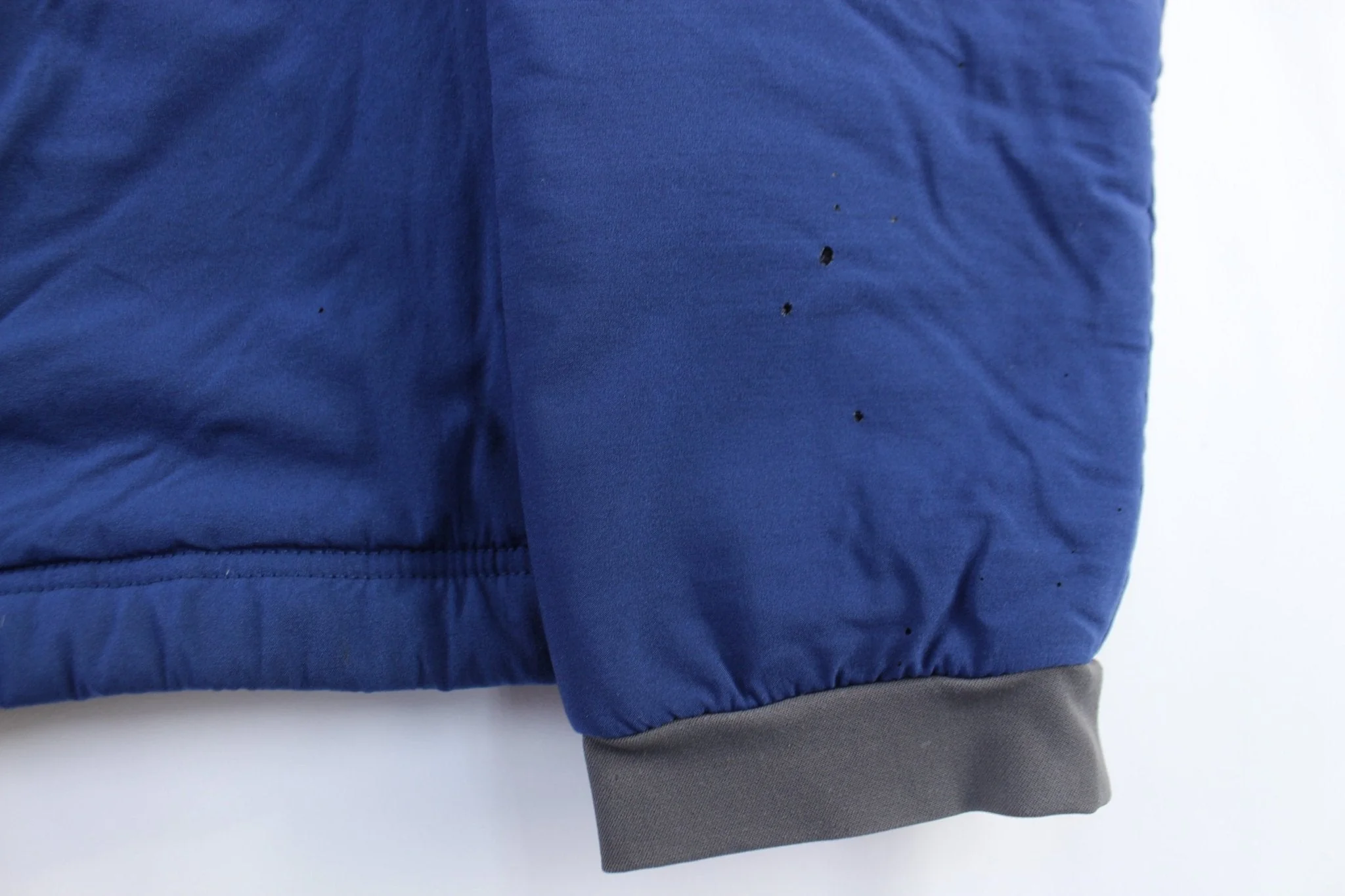The North Face Embroidered Logo Blue & Grey Zip Up Jacket - Image 5