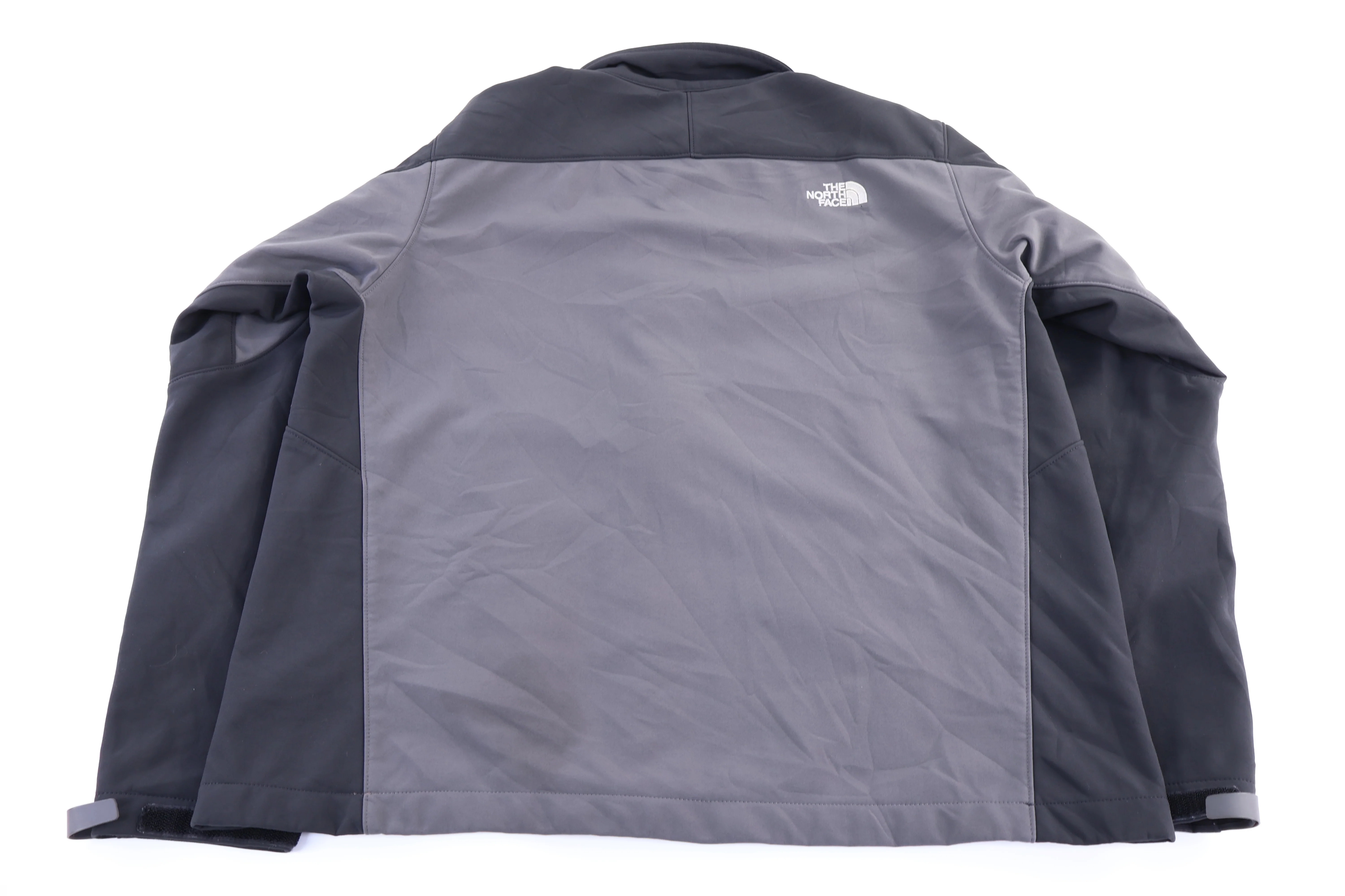 The North Face Embroidered Logo Grey & Black Full Zip Jacket - Image 2