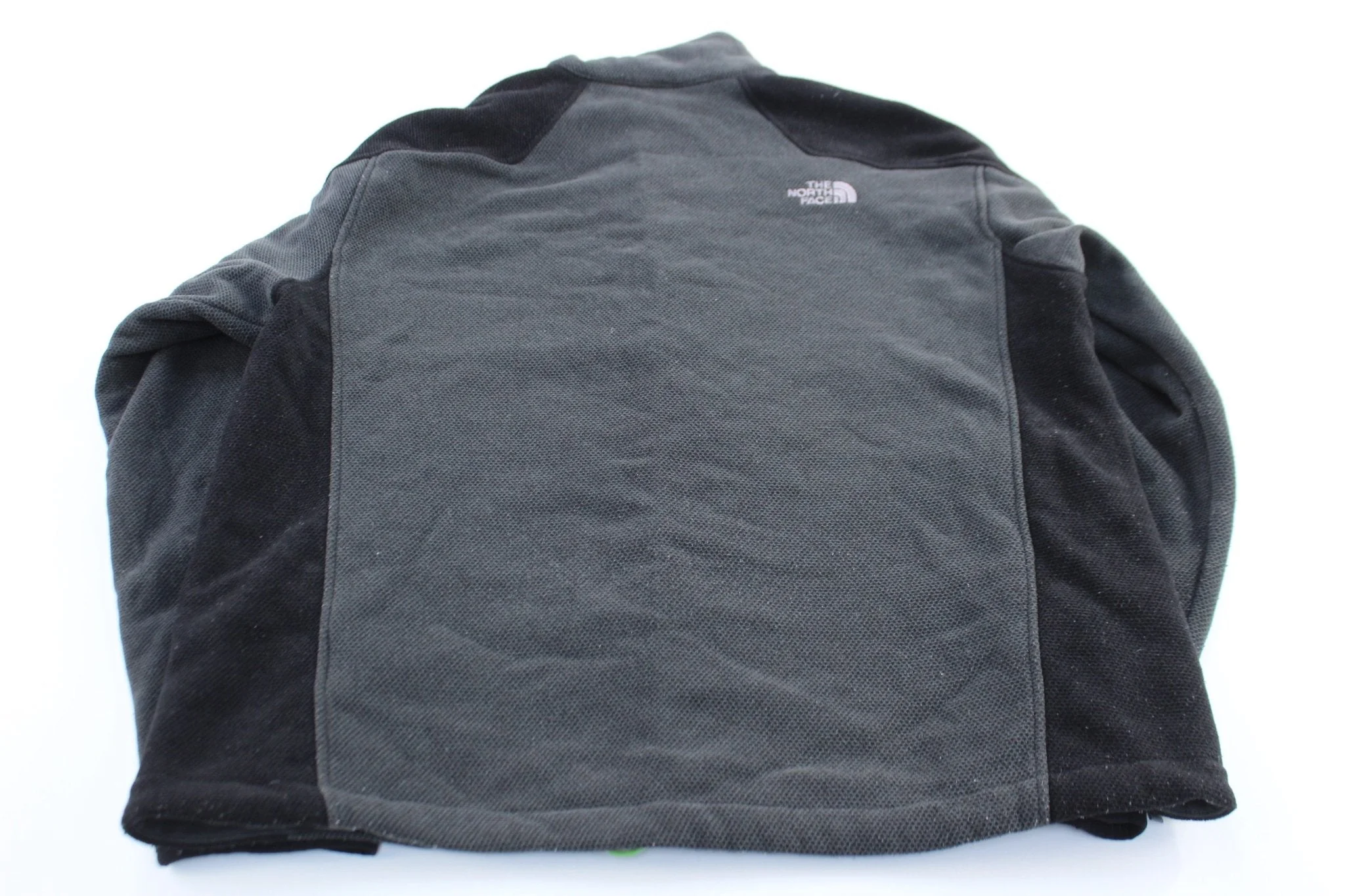 The North Face Embroidered Logo Grey & Black Zip Up Jacket - Image 2