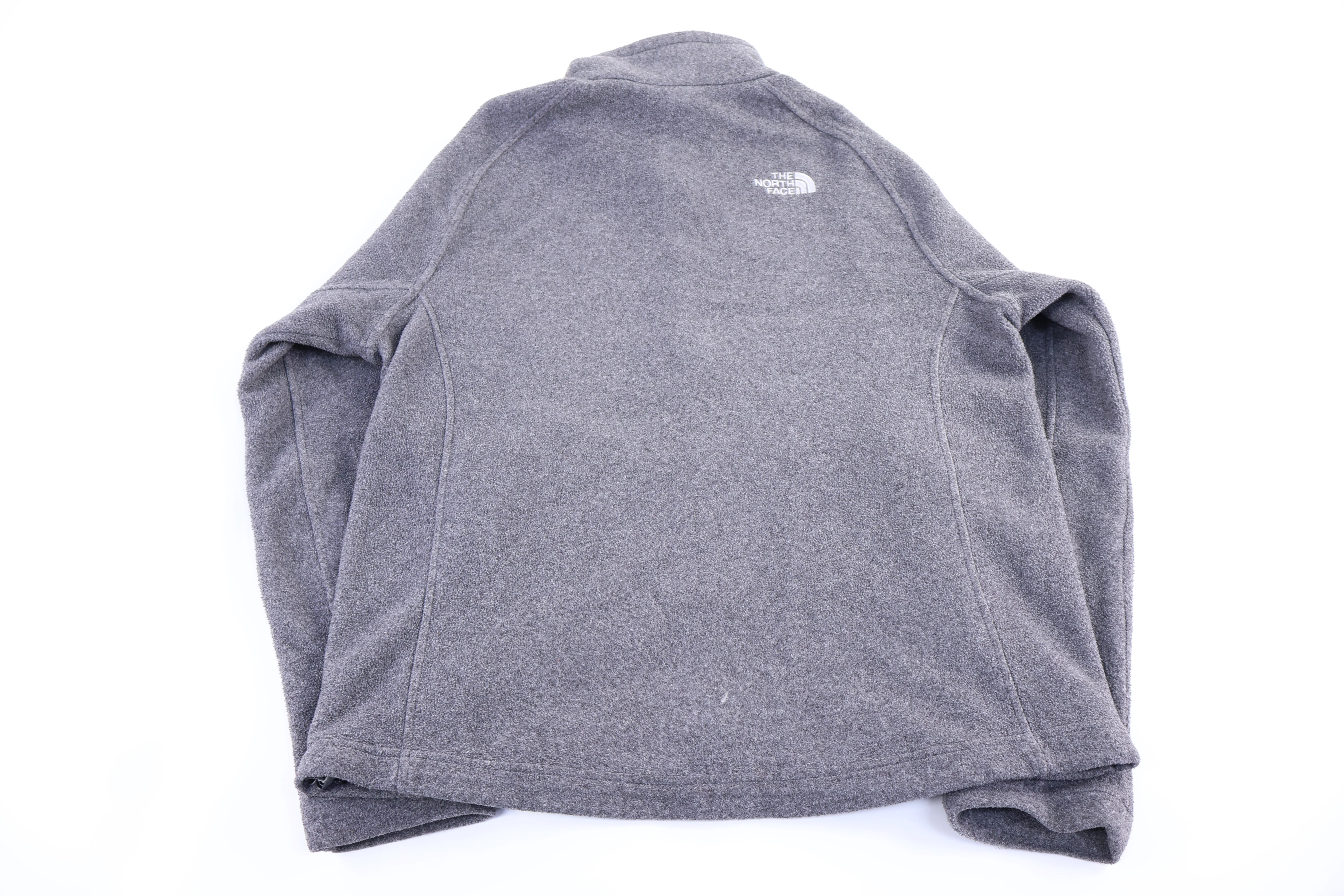 The North Face Embroidered Logo Grey Full Zip Jacket - Image 2
