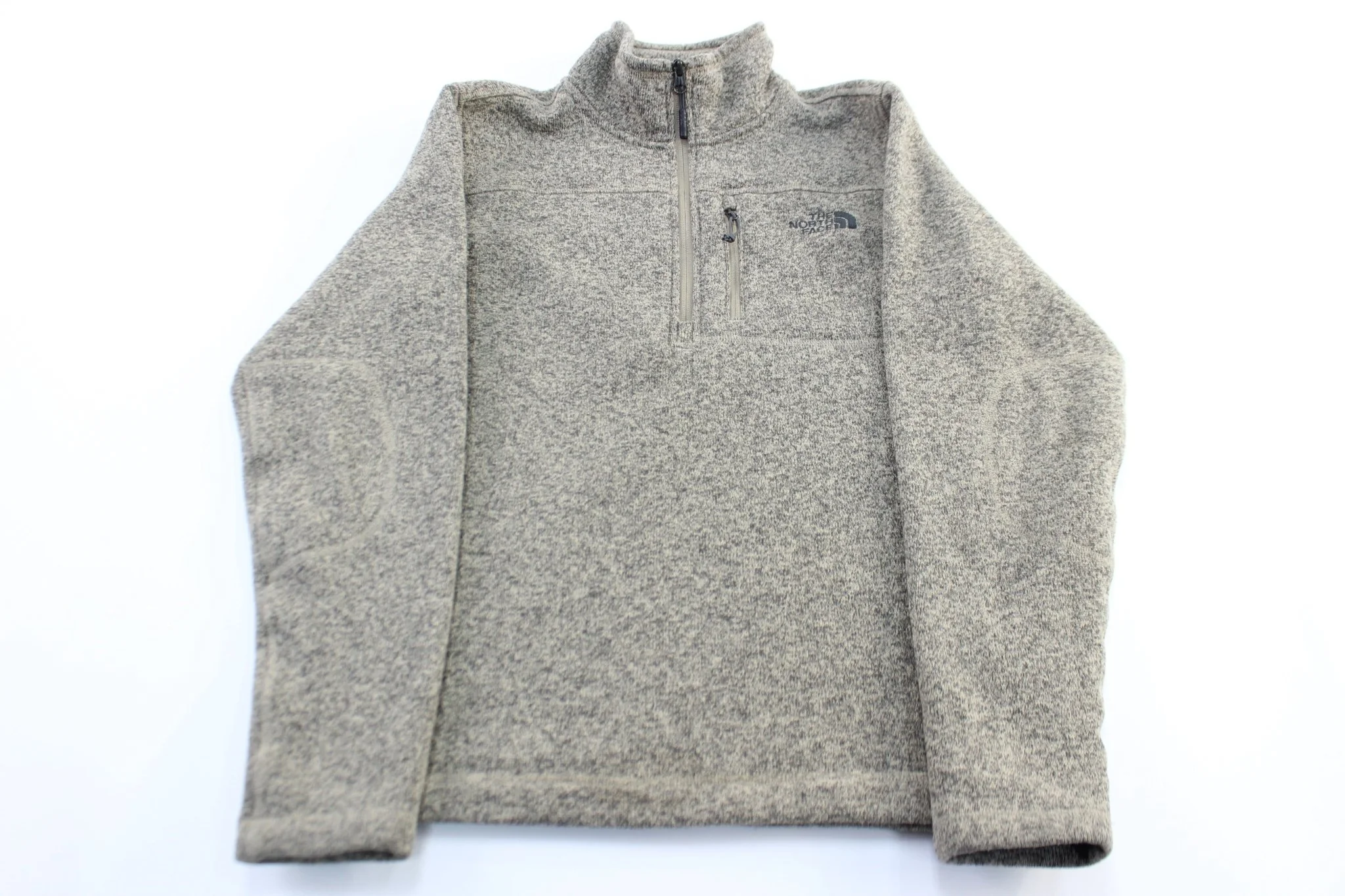 The North Face Embroidered Logo Grey Pepper Pullover Jacket