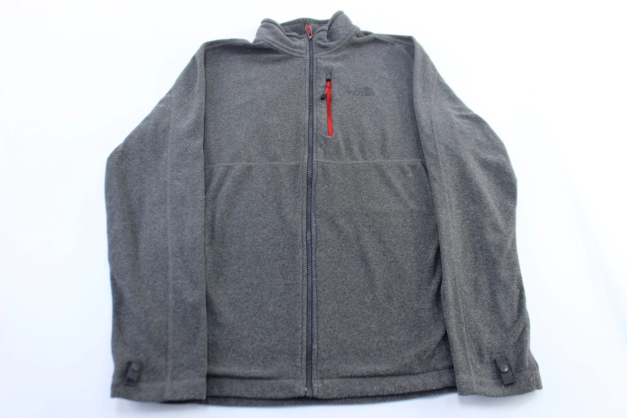 The North Face Embroidered Logo Grey Zip Up Jacket