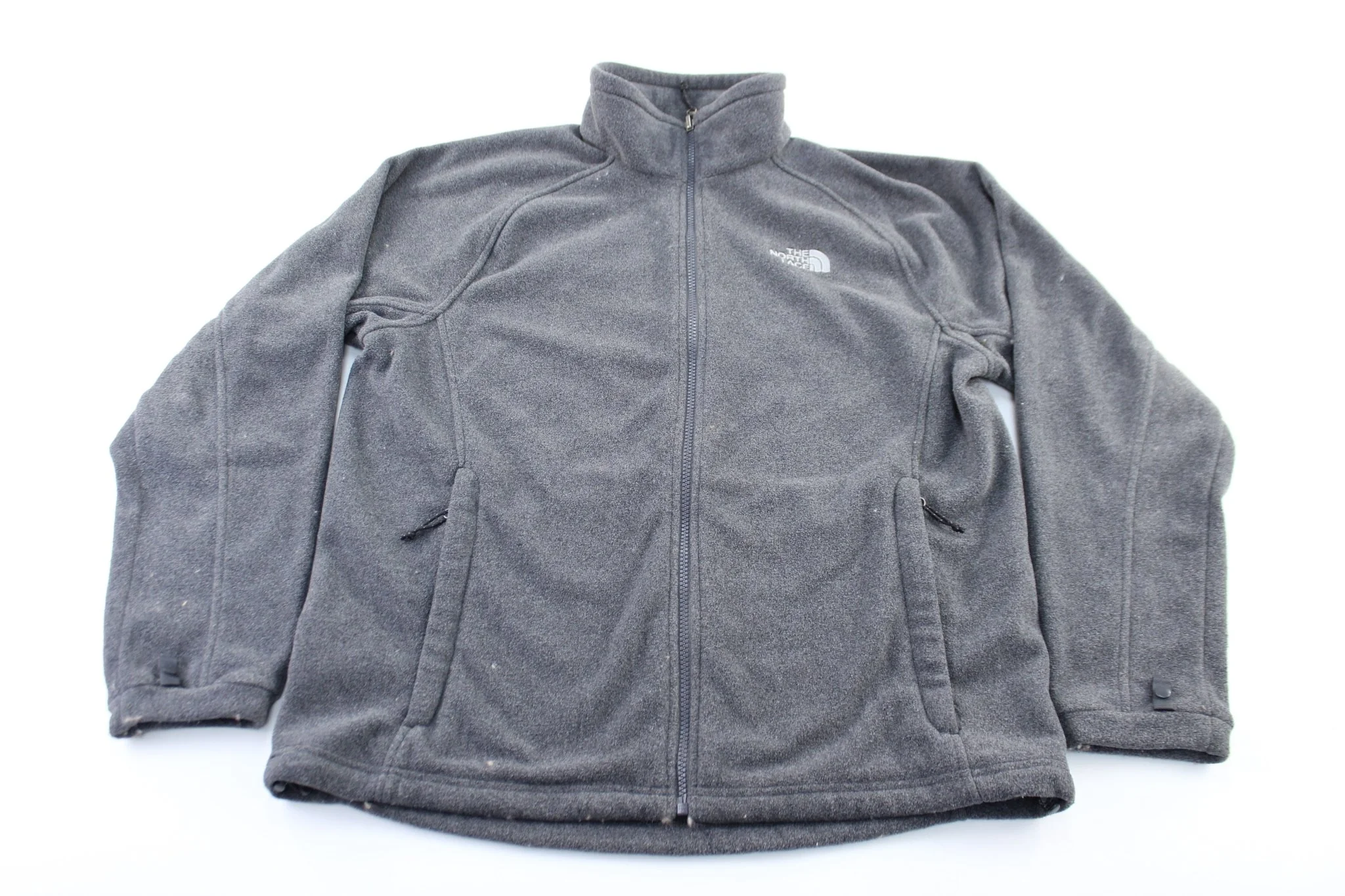 The North Face Embroidered Logo Grey Zip Up Jacket