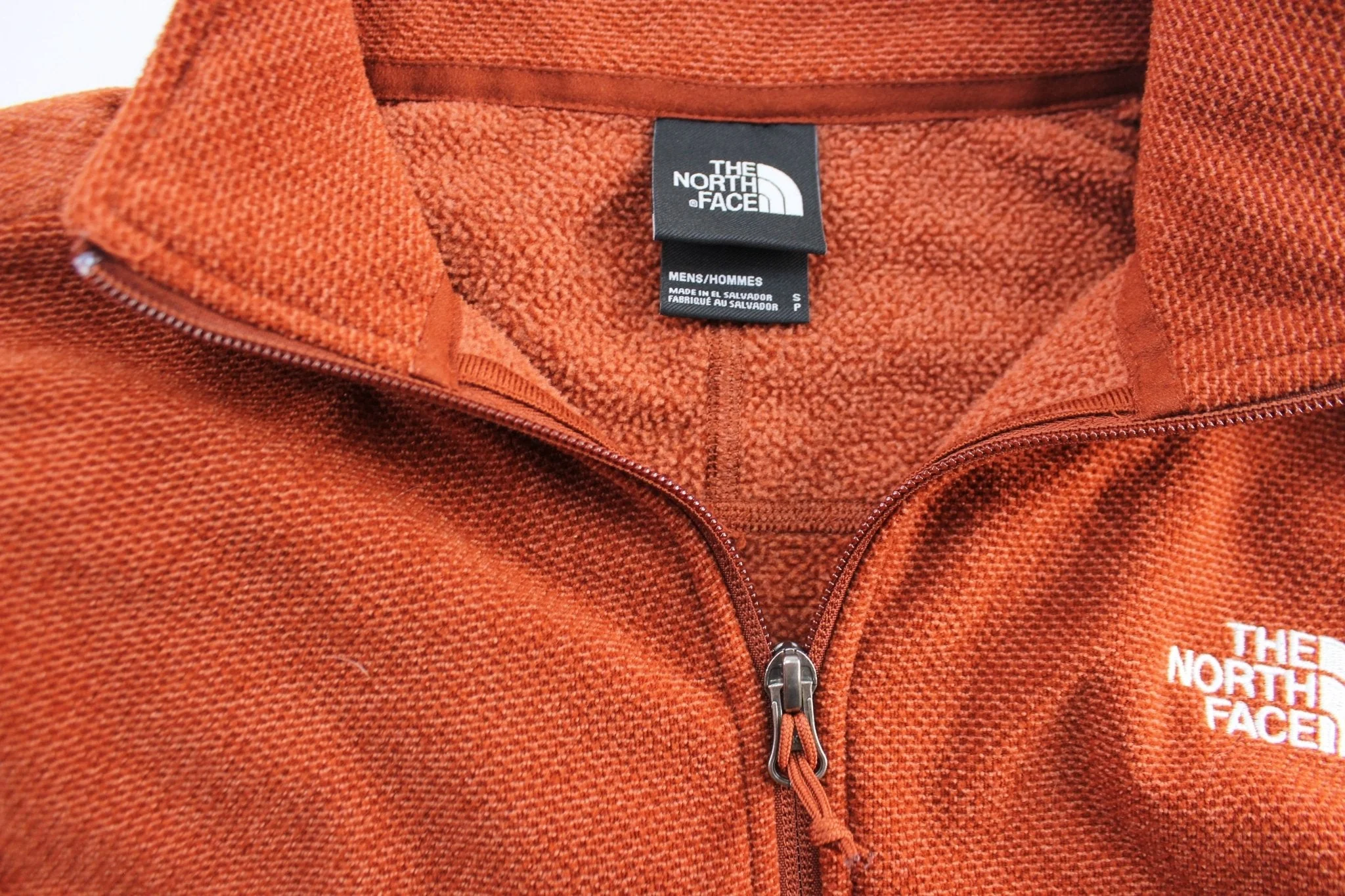 The North Face Embroidered Logo Orange Pullover Jacket - Image 3