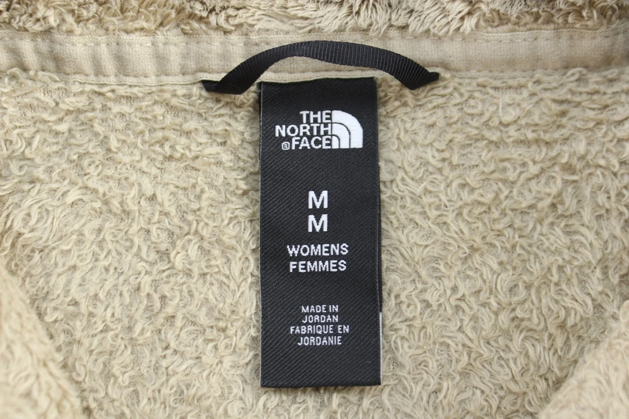 The North Face Embroidered Logo Tan Full Zip Jacket - Image 3