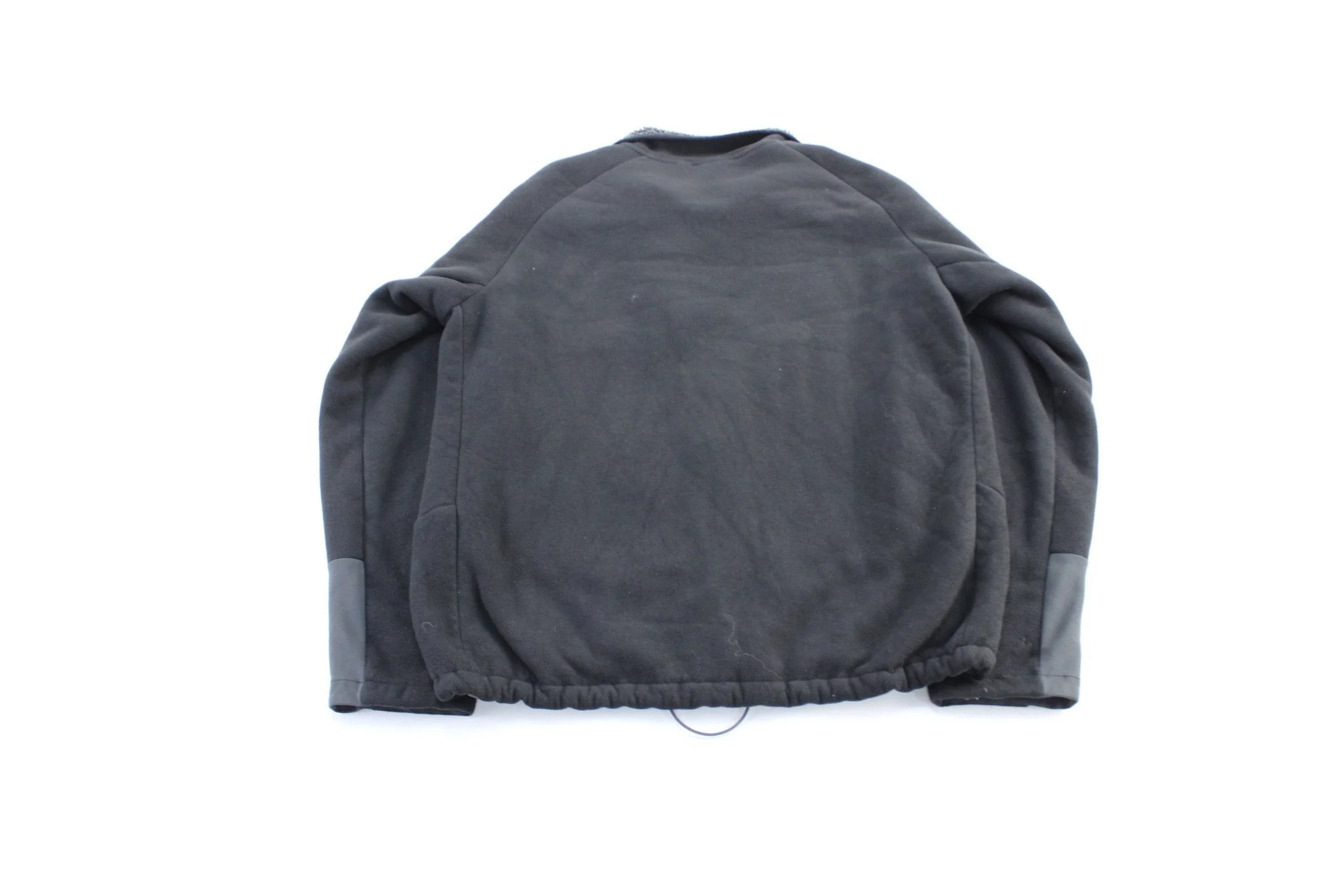 The North Face Logo Black Fleece Zip Up Jacket - Image 2