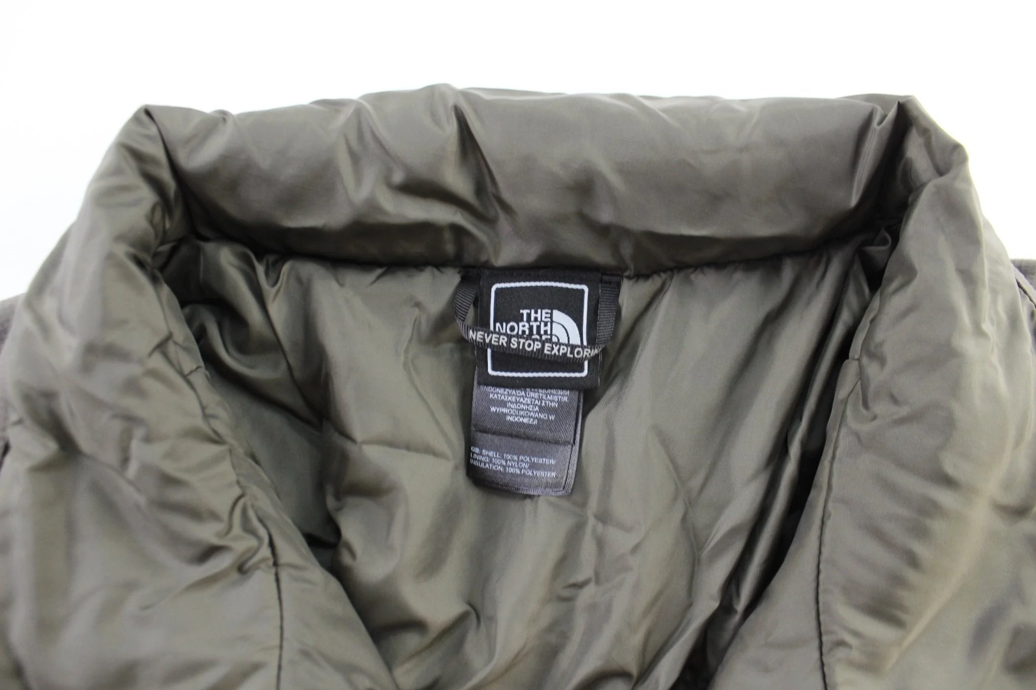 The North Face Logo Black & Grey Zip Up Jacket - Image 3