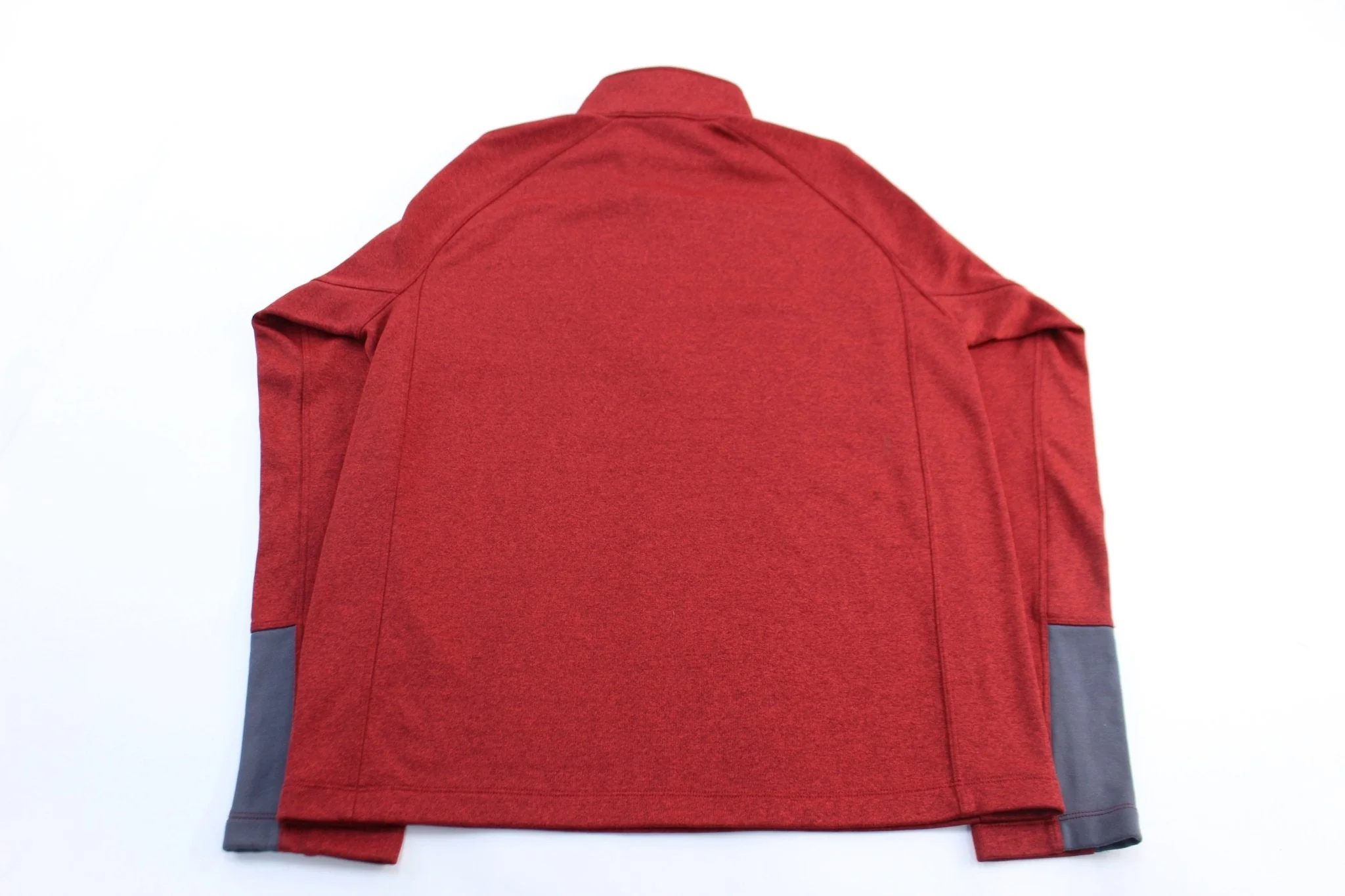 The North Face Logo Red & Grey Pullover Jacket - Image 2