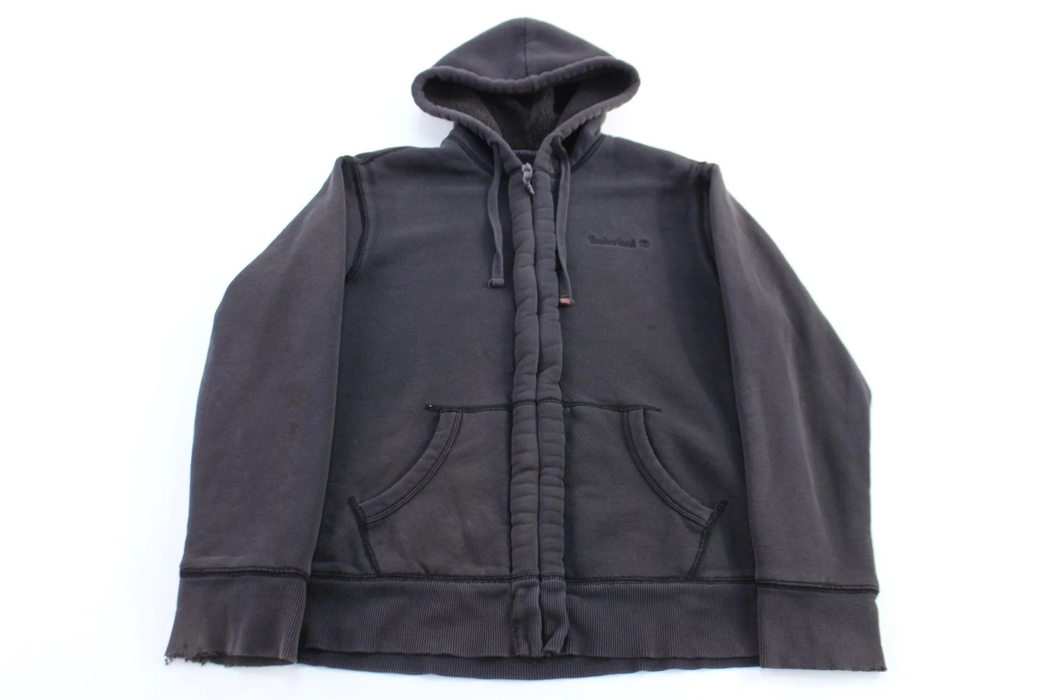Timberland Black Full Zip Sherpa Lined Jacket - Image 2