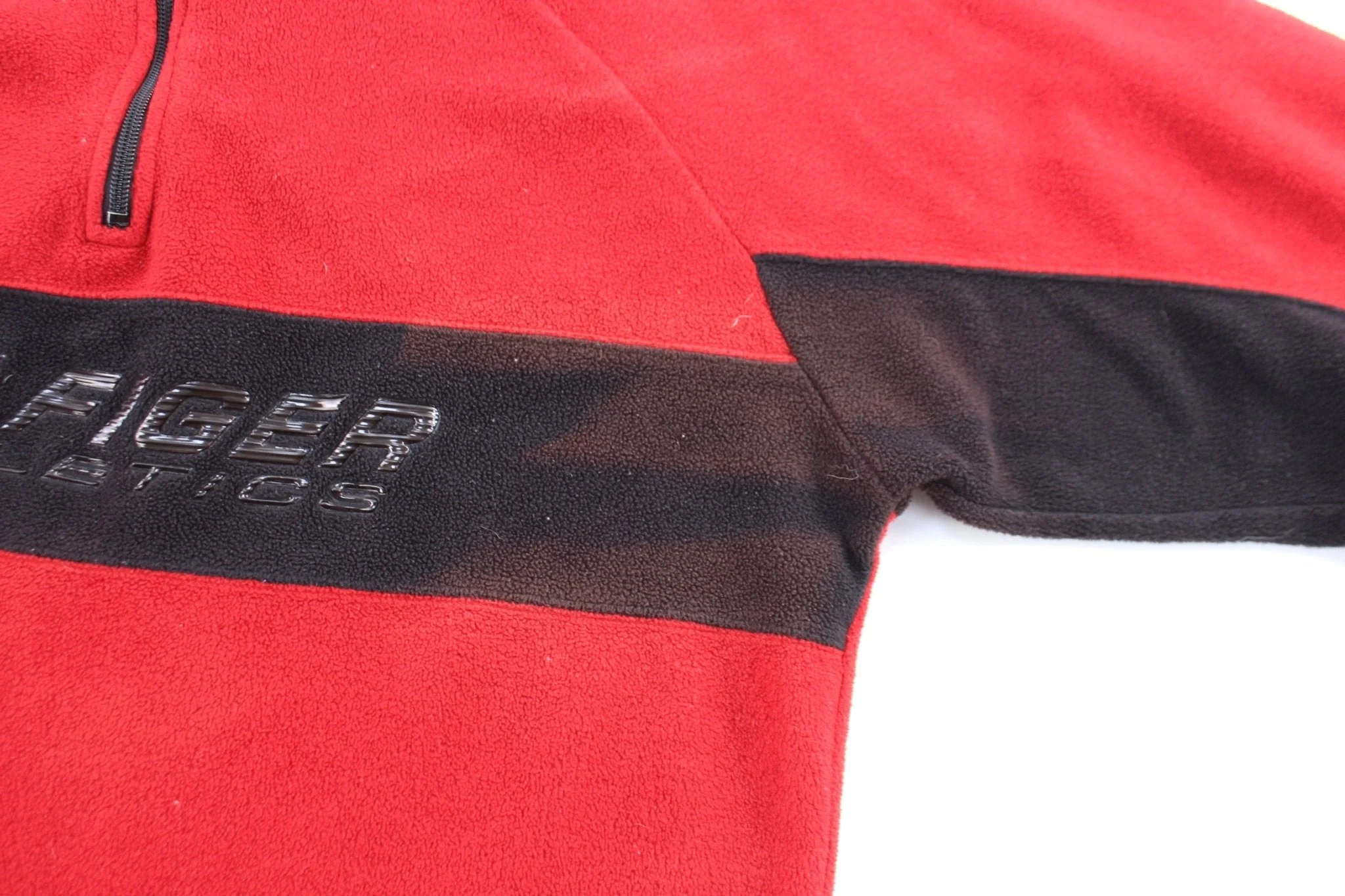 Tommy Hilfiger Athletics Embroidered Fleece Quarter Zip Pullover - Image 4