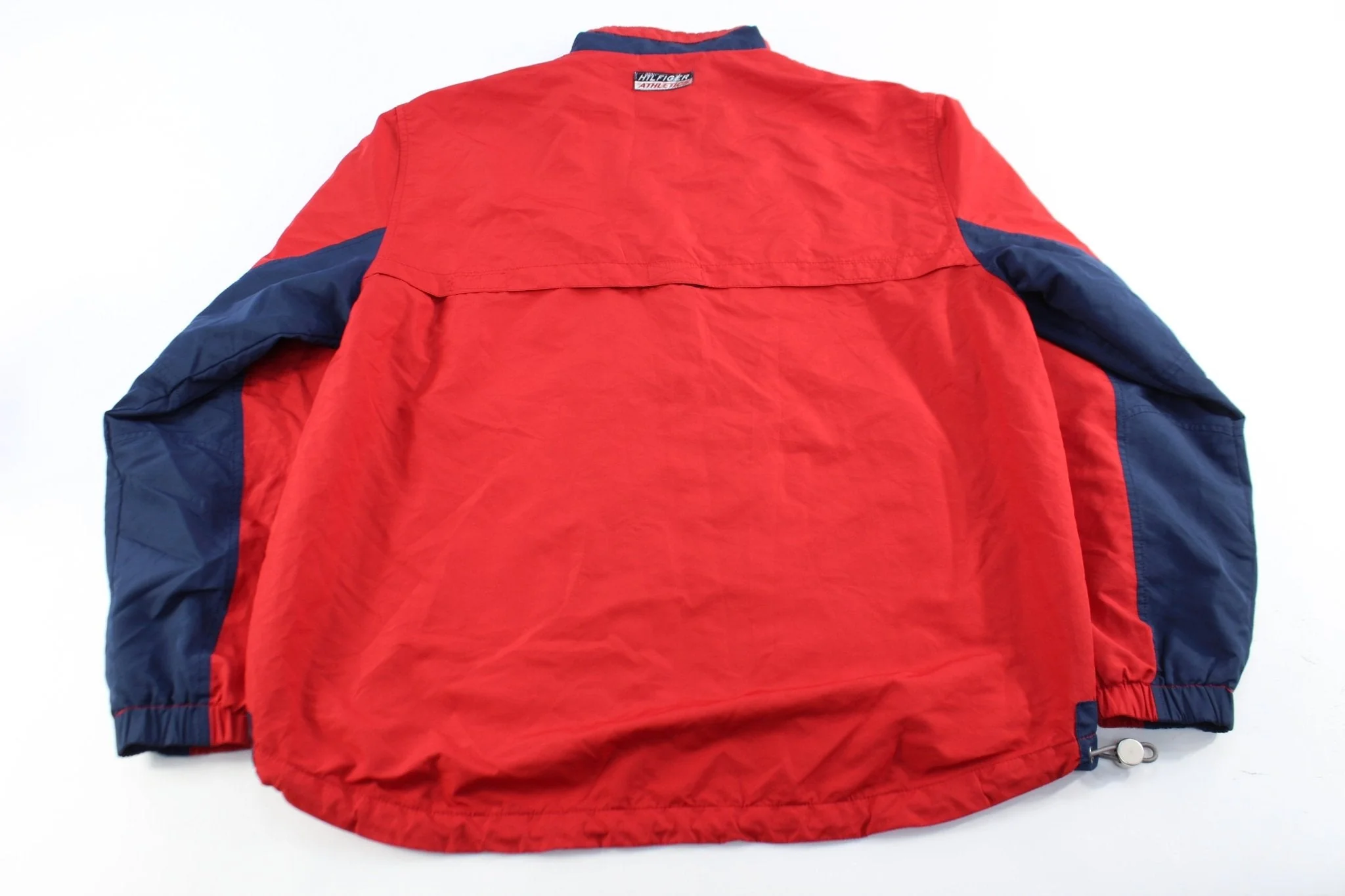 Tommy Hilfiger Athletics Embroidered Navy Blue & Red Zip Up Jacket - Image 2