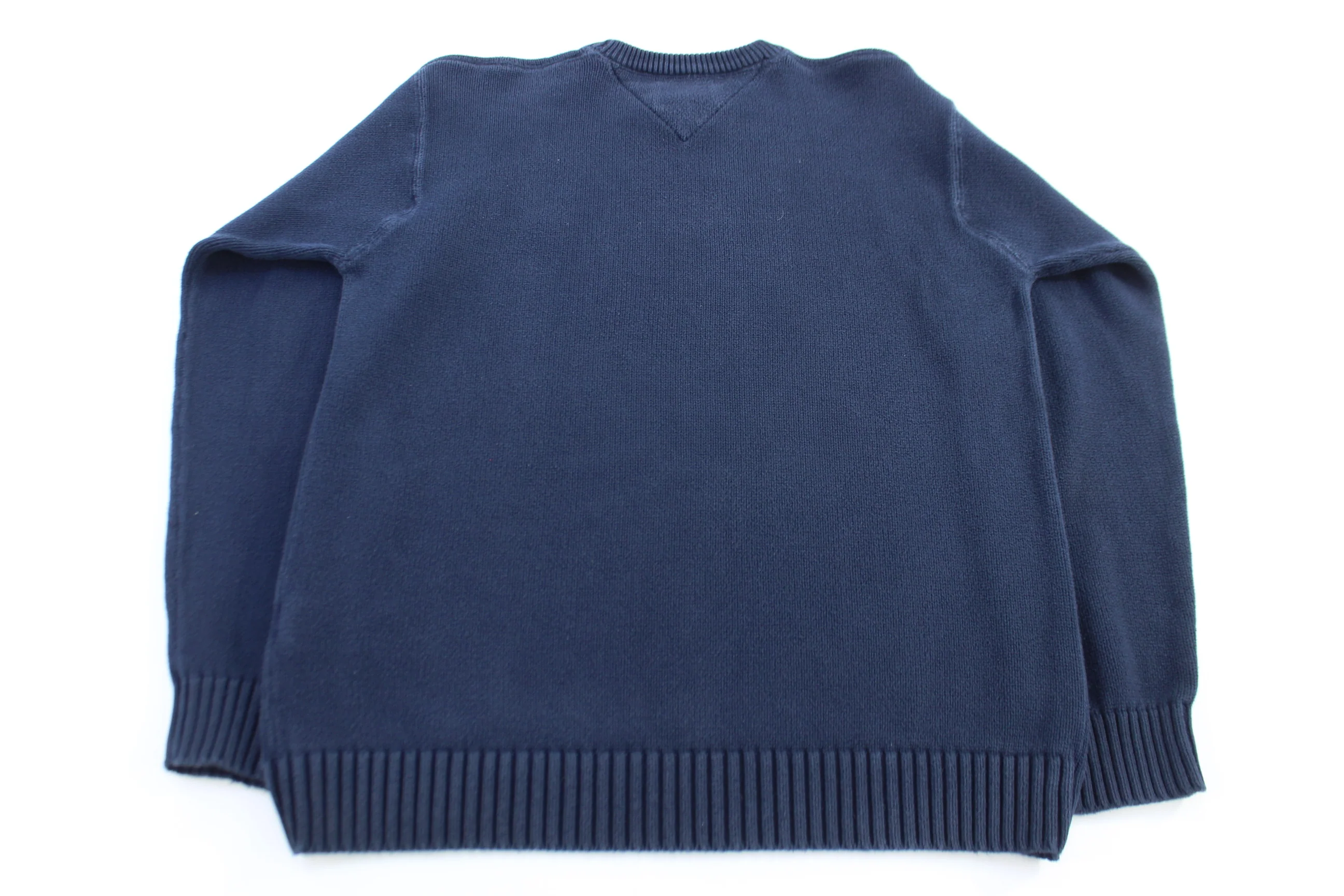 Tommy Hilfiger Embroidered Logo Blue Knit Sweater - Image 2