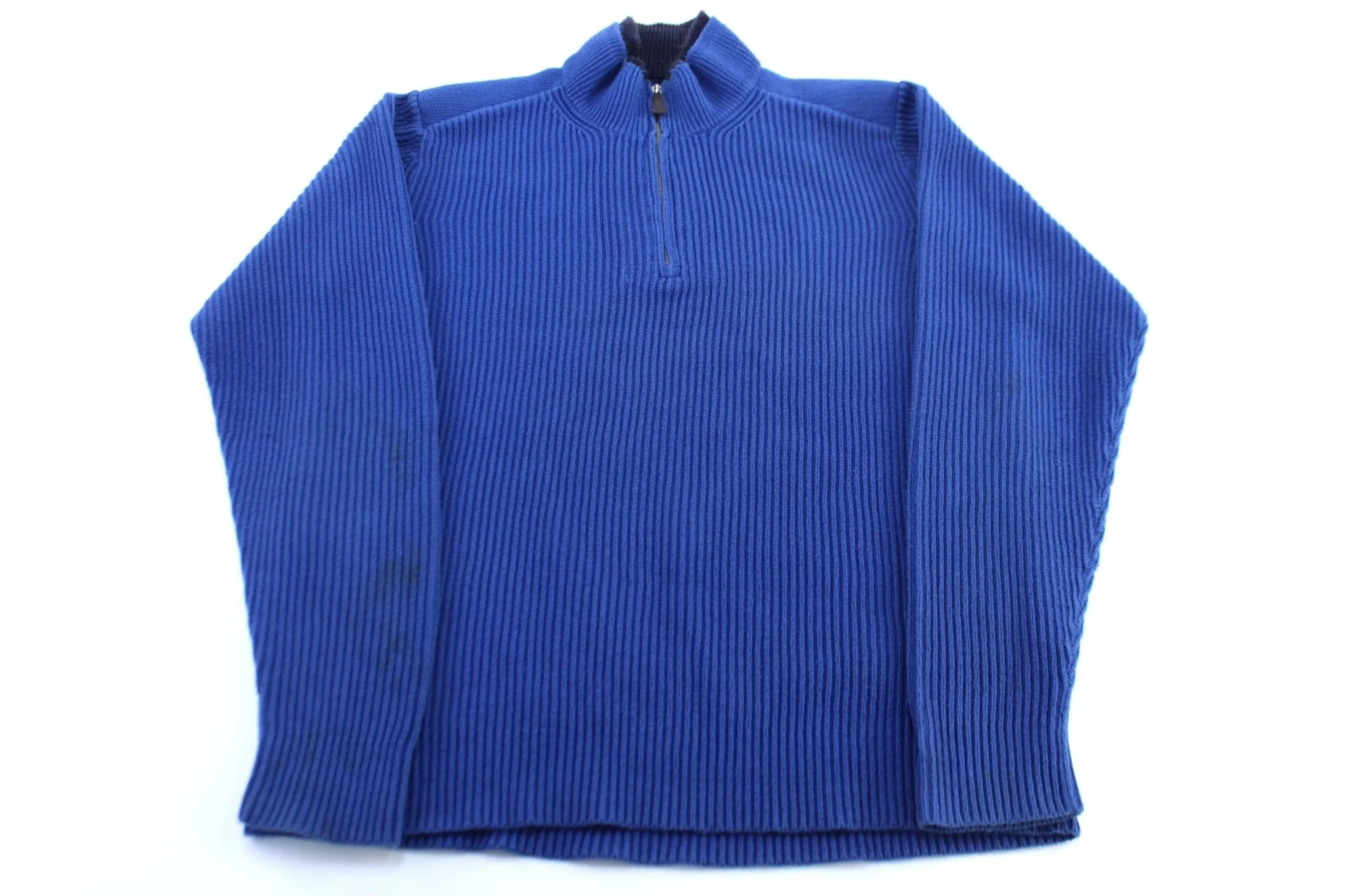 Tommy Hilfiger Embroidered Logo Blue Pullover Sweater