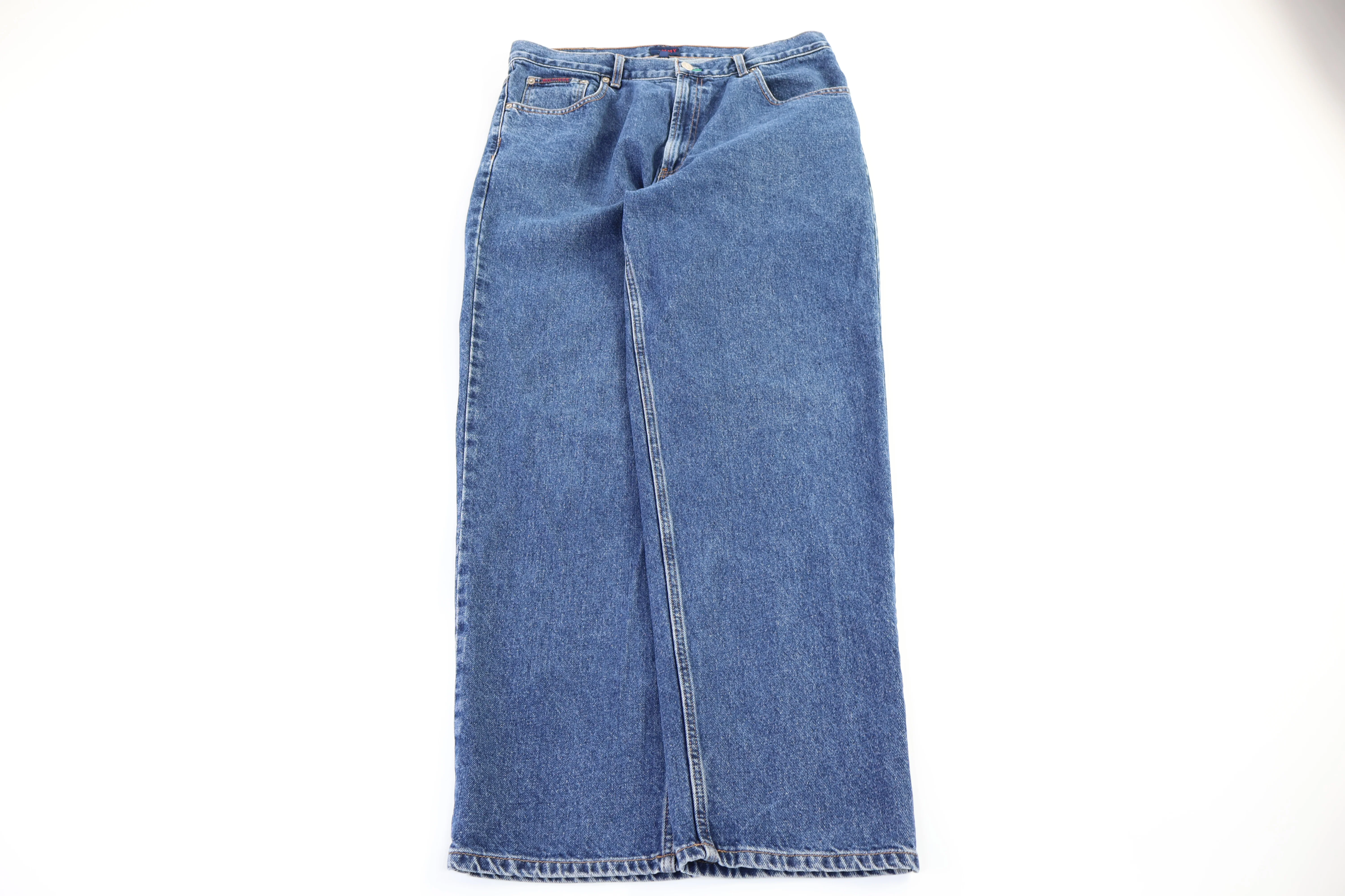 Tommy Hilfiger Embroidered Logo Dark Wash Denim Jeans