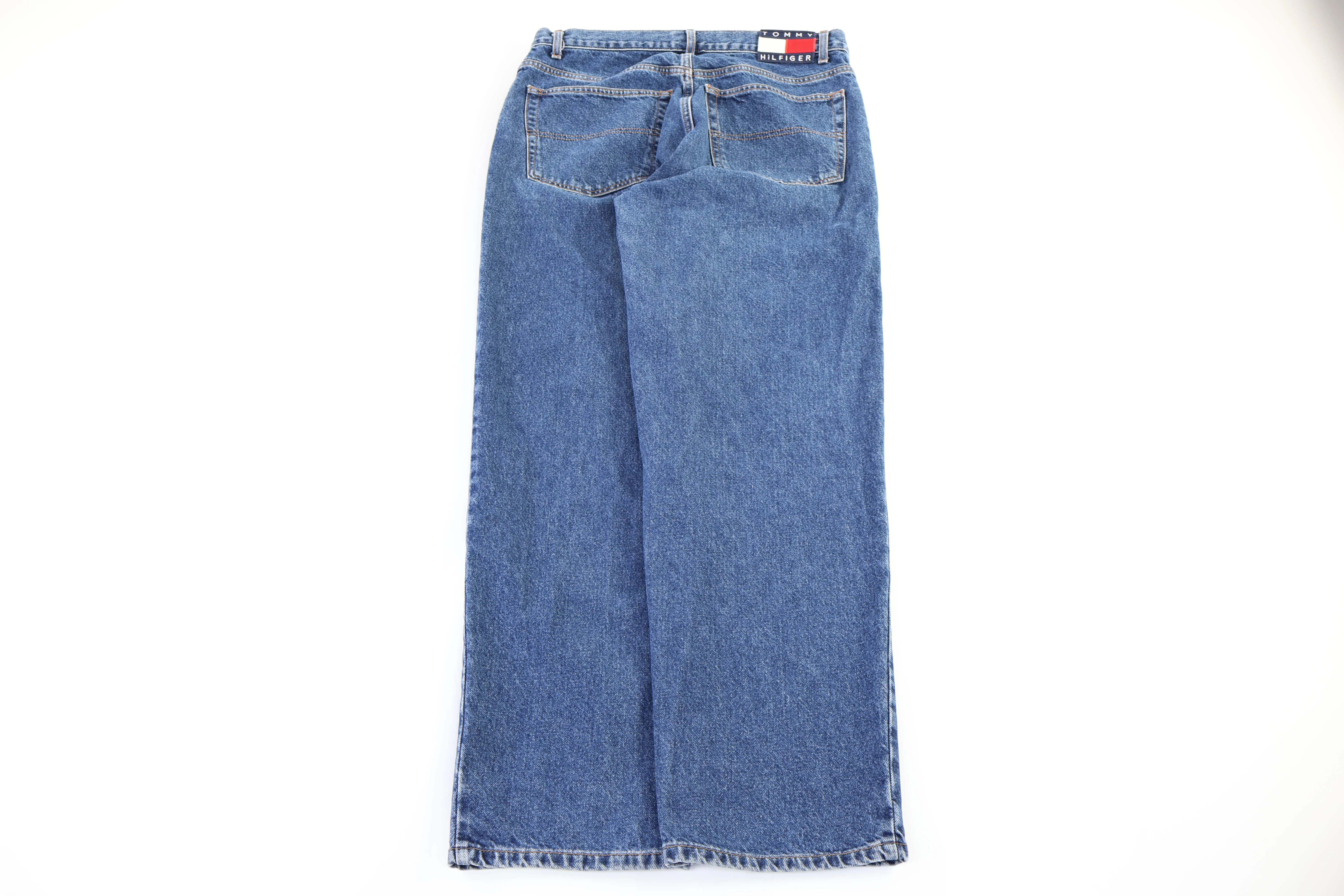 Tommy Hilfiger Embroidered Logo Dark Wash Denim Jeans - Image 2