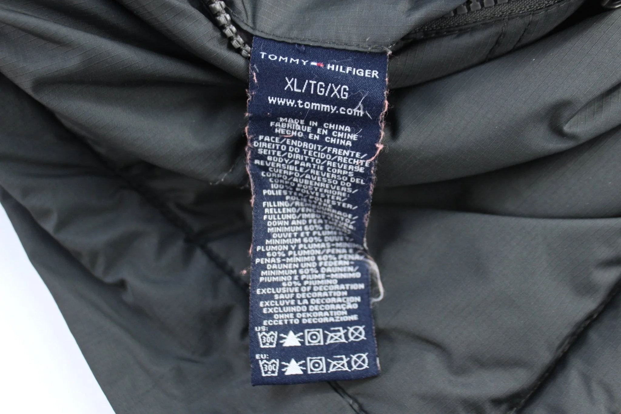 Tommy Hilfiger Embroidered Logo Full Zip Puffer Jacket - Image 3