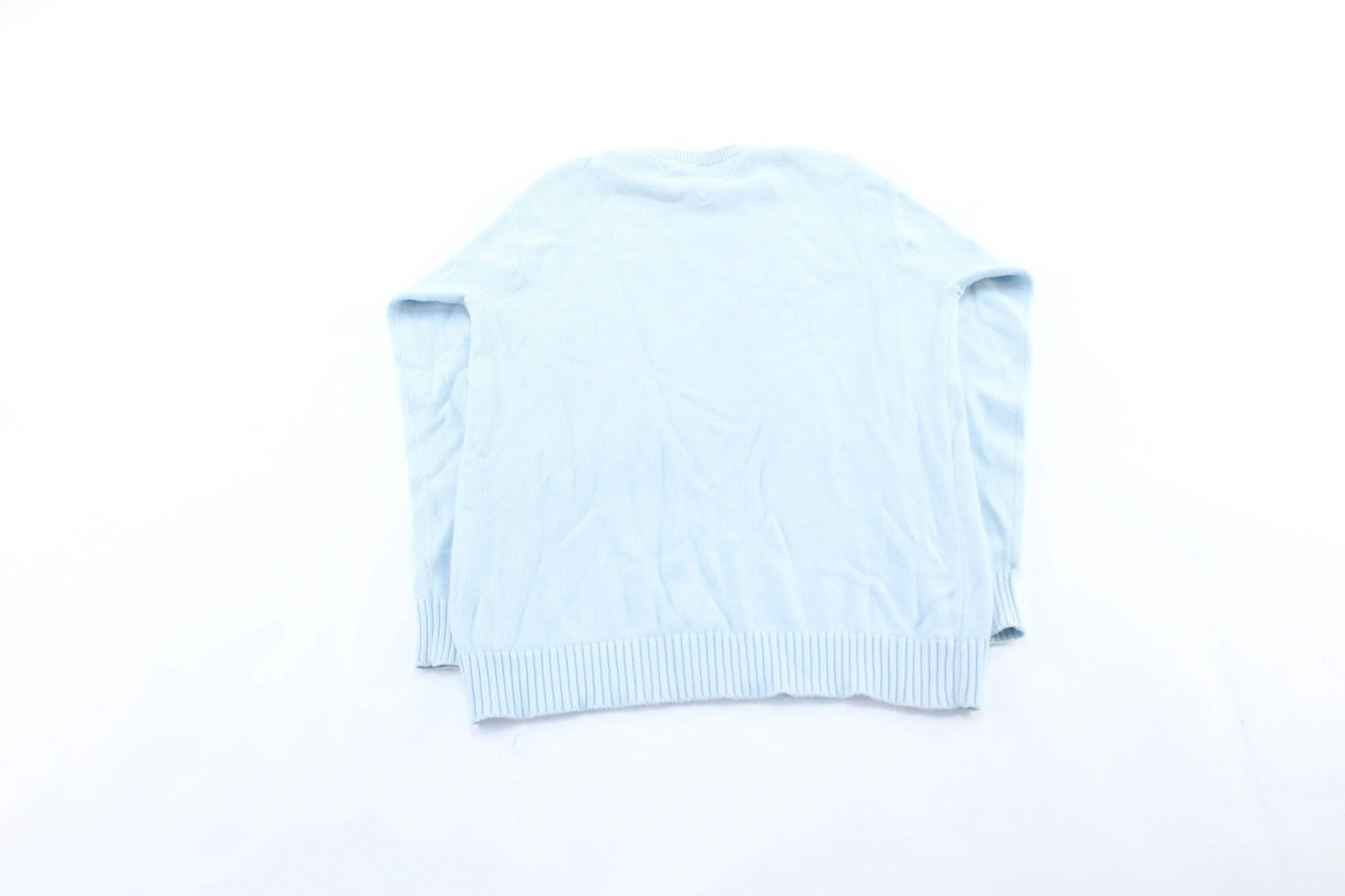 Tommy Hilfiger Embroidered Logo Light Blue Sweater - Image 2