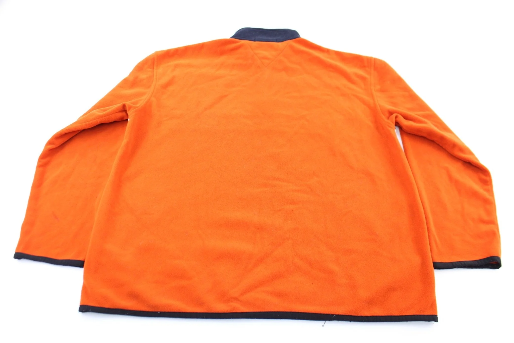 Tommy Hilfiger Embroidered Logo Orange & White Pullover Jacket - Image 2