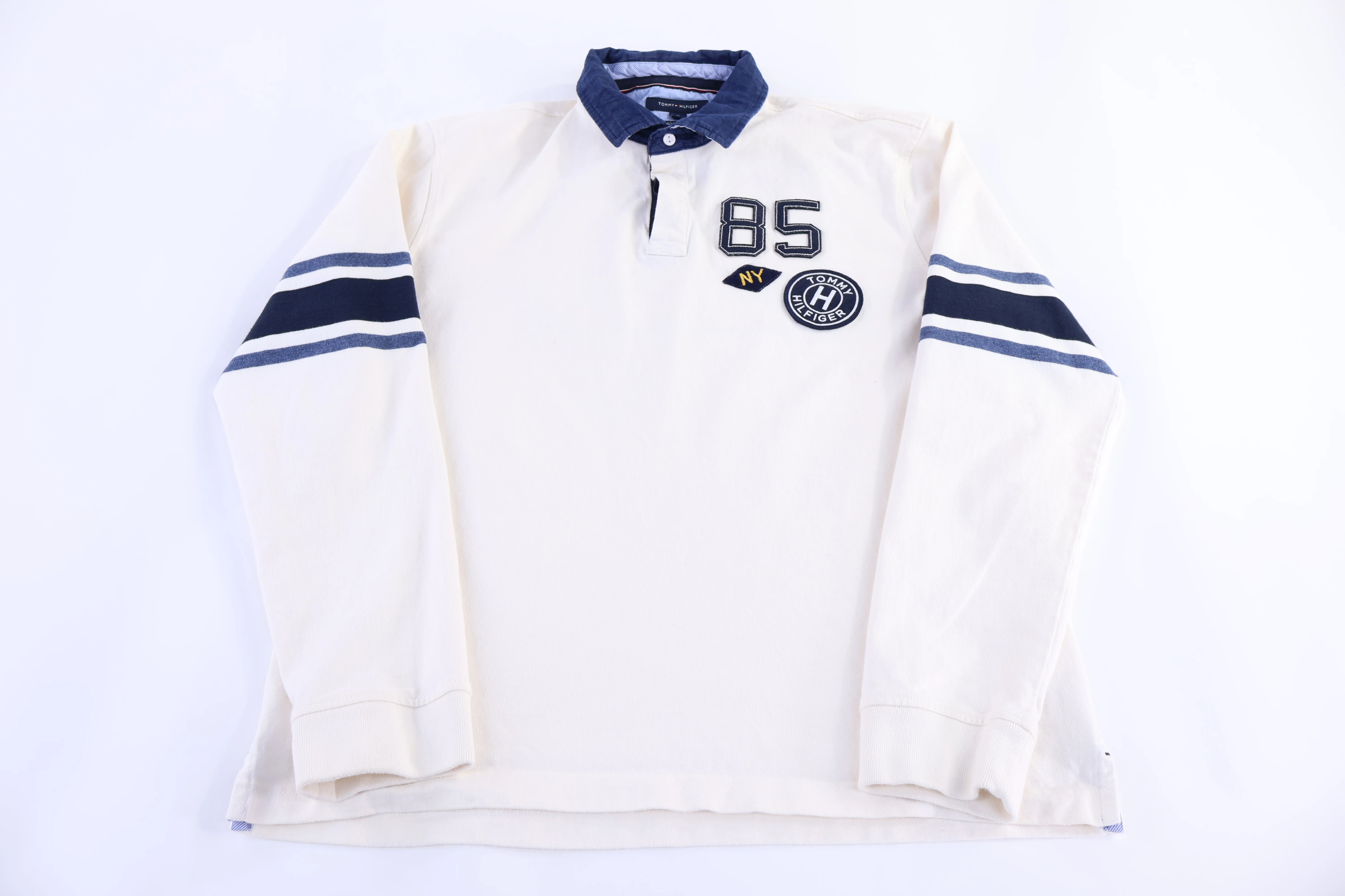 Tommy Hilfiger Embroidered Logo Rugby LS Button Up