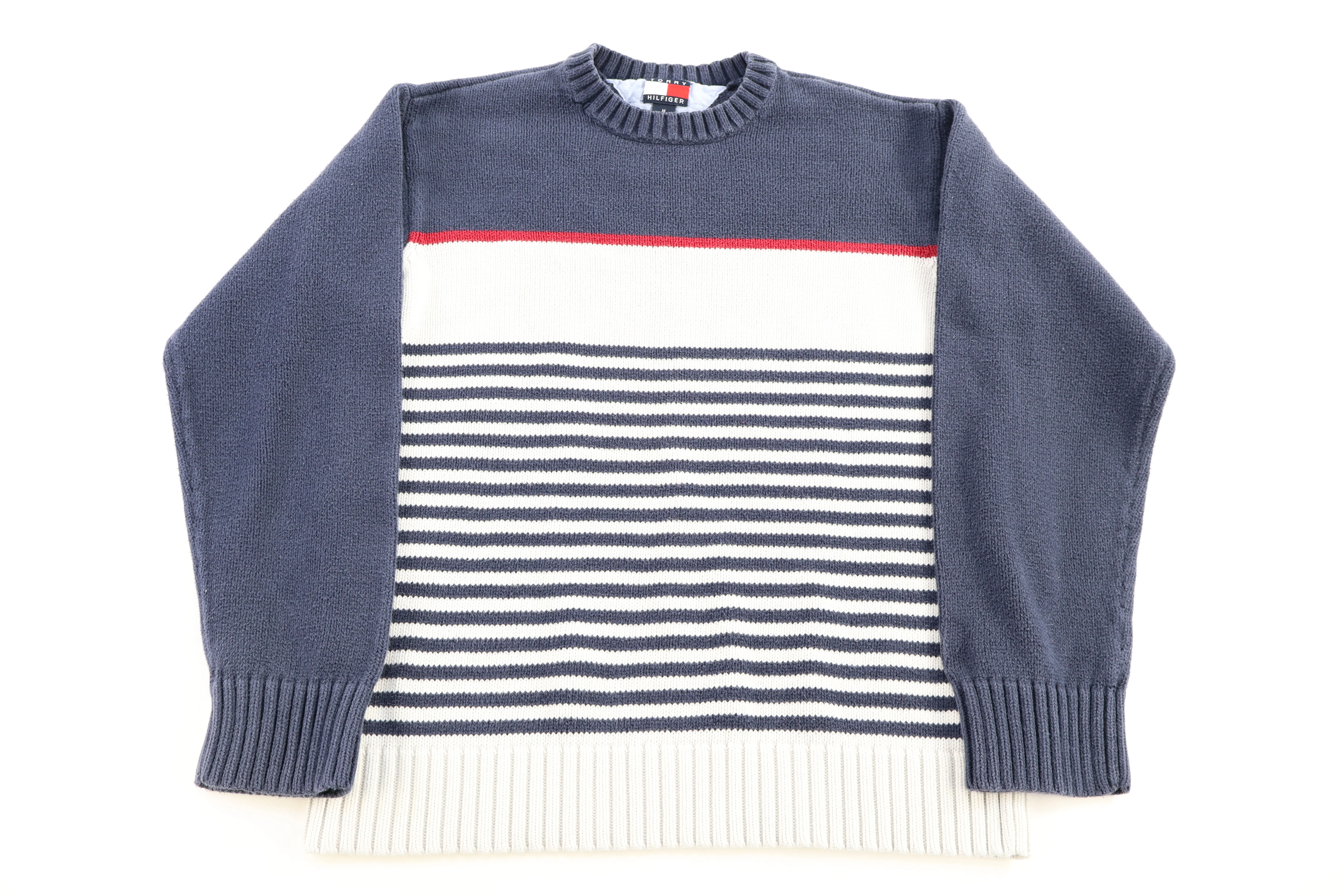 Tommy Hilfiger Embroidered Logo Striped Sweater