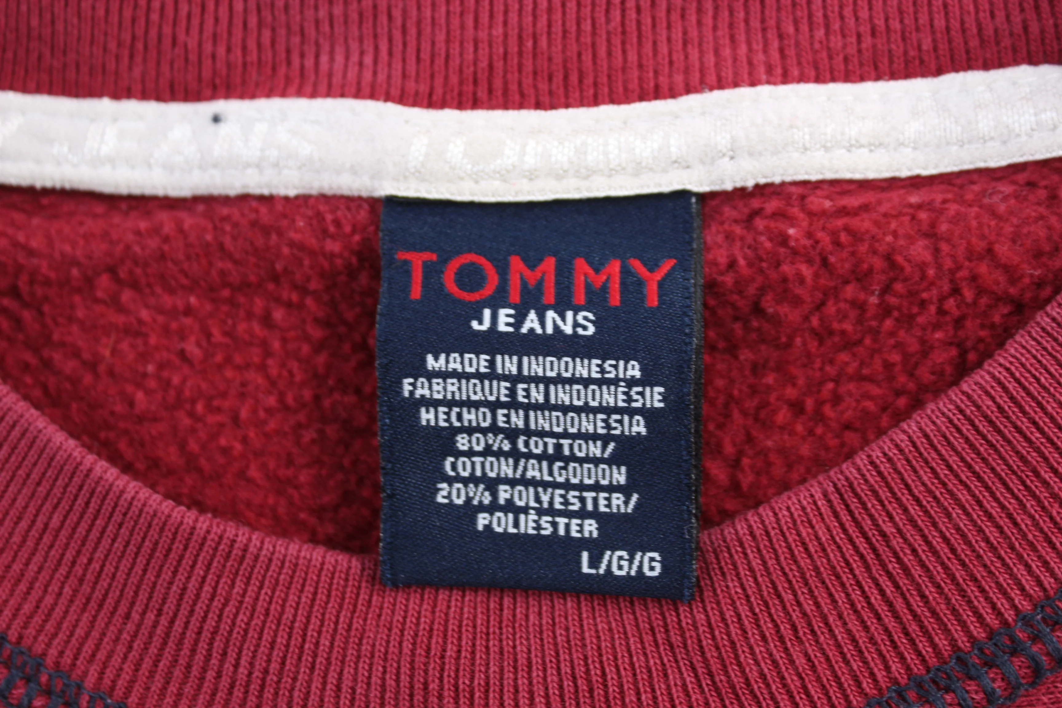 Tommy Hilfiger Jeans Maroon Pullover Sweater - Image 3