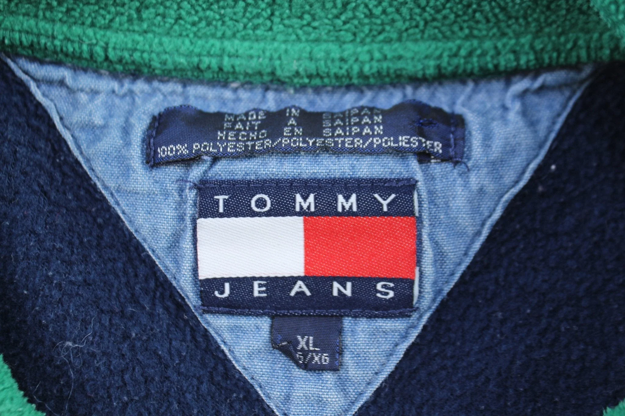 Tommy Hilfiger Logo Patch Blue Fleece Sweater - Image 3