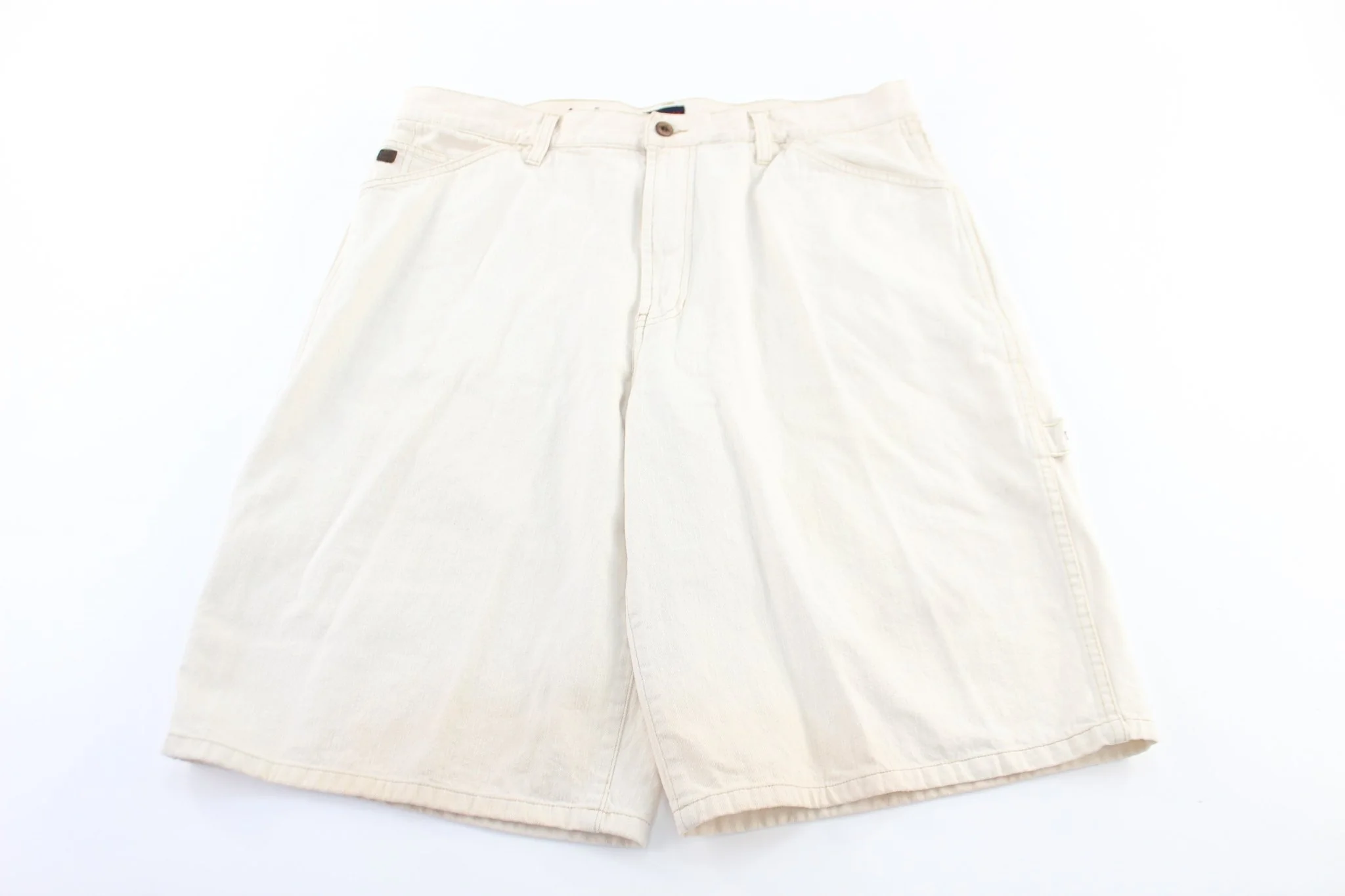 Tommy Jeans White Denim Shorts