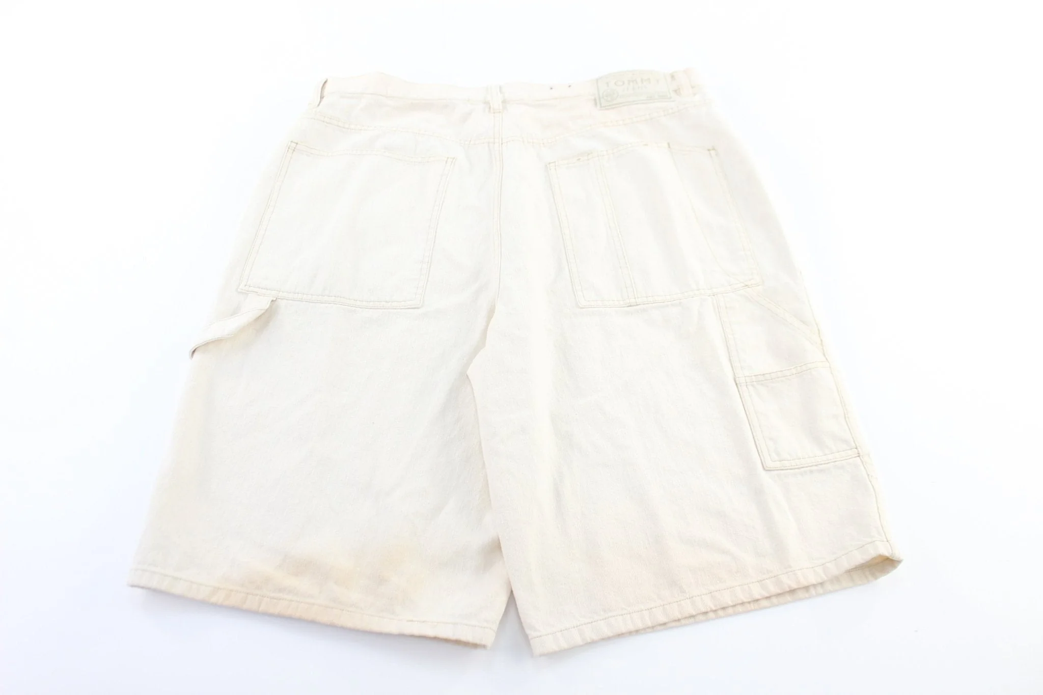 Tommy Jeans White Denim Shorts - Image 2