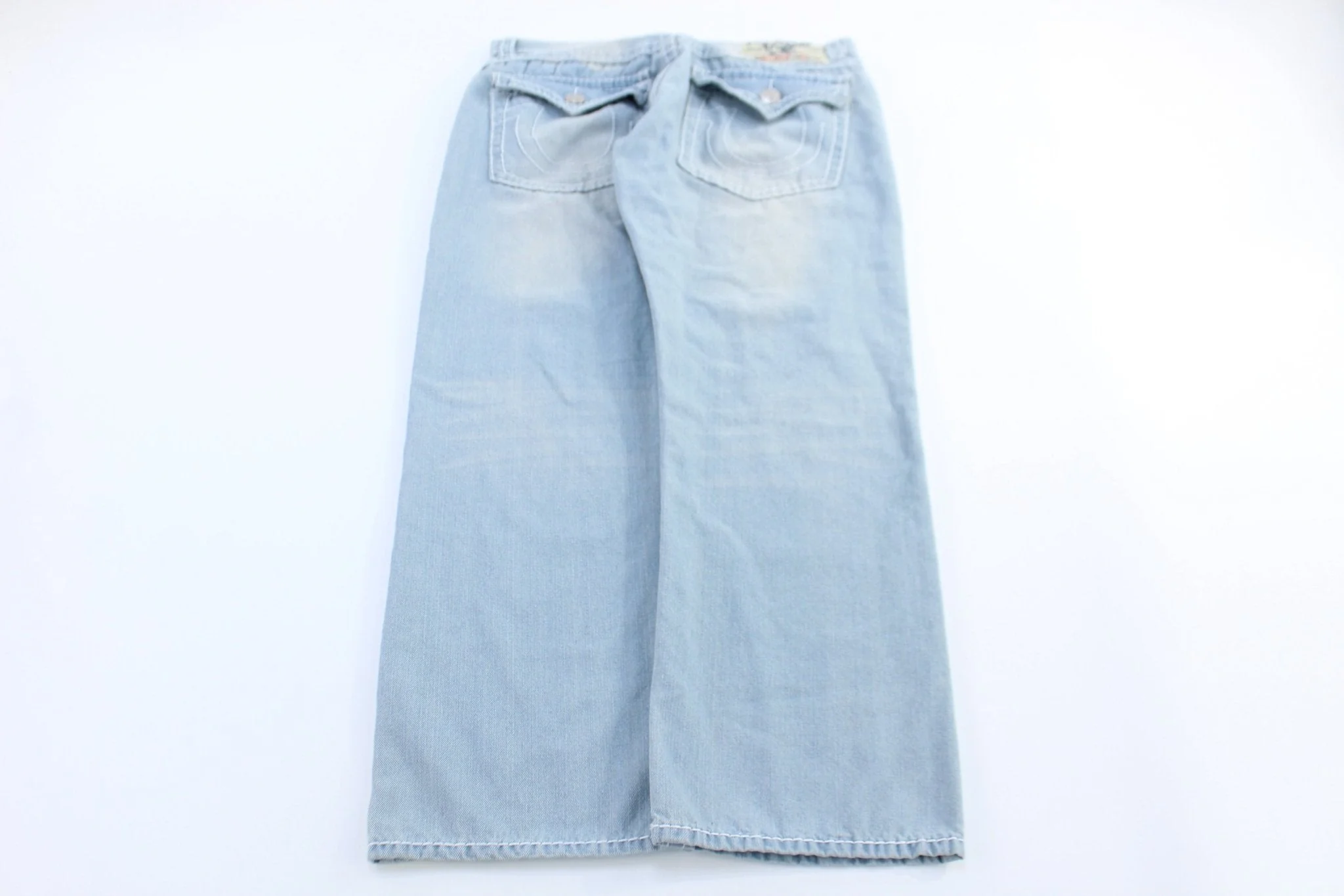 True Religion Billy Supert Light Wash Denim Jeans - Image 2