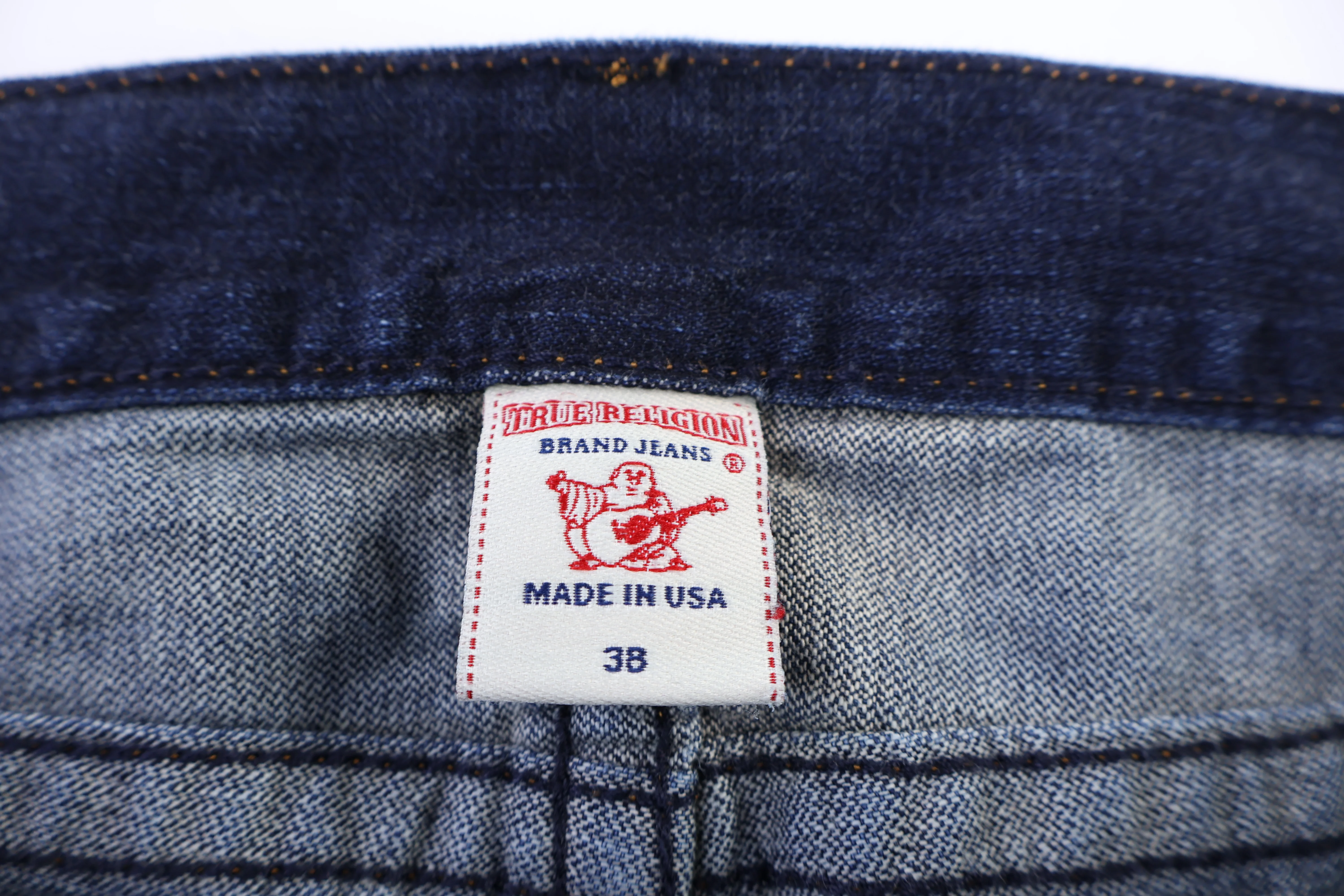 True Religion Dark Wash Denim Jeans - Image 3