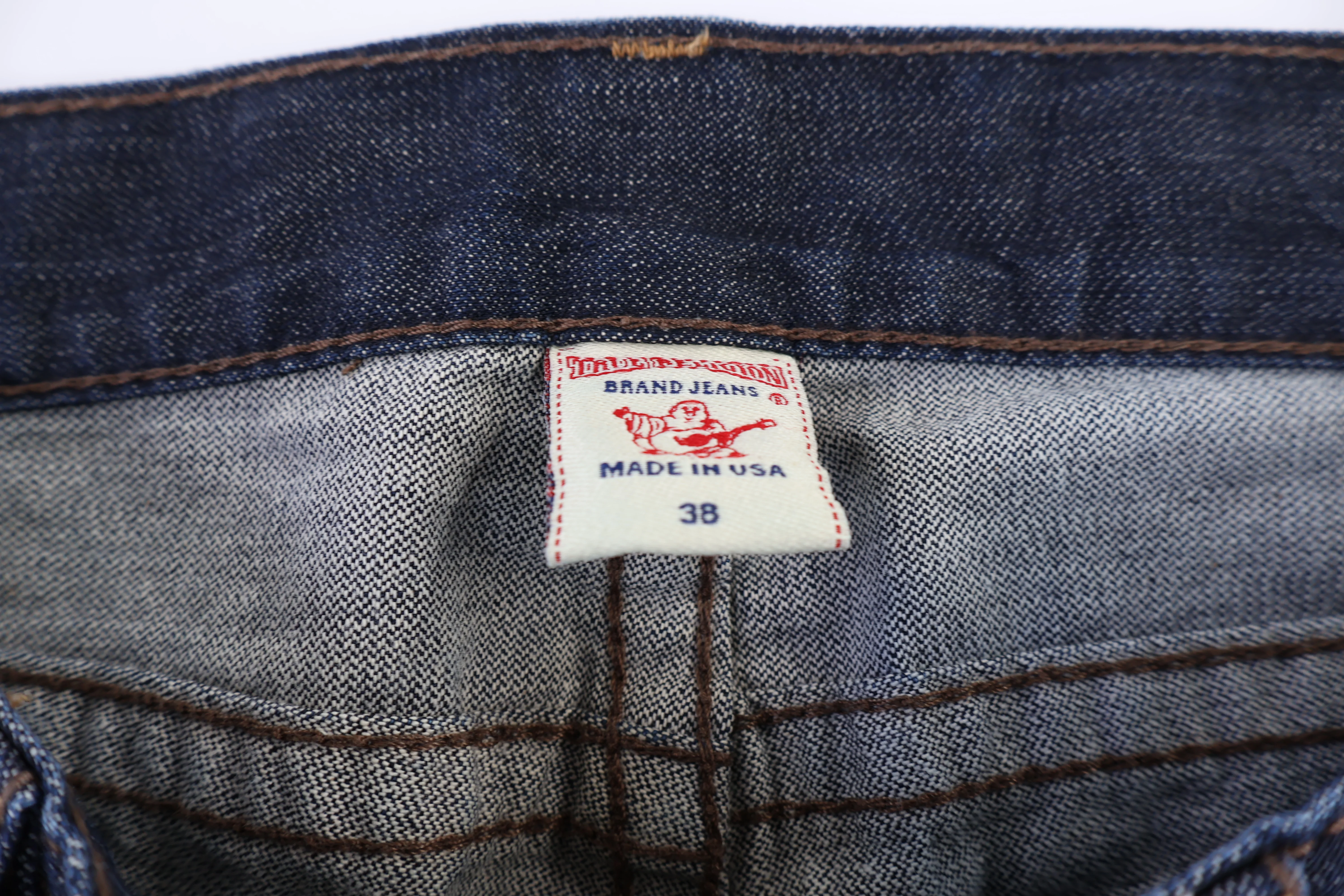 True Religion Dark Wash Denim Jeans - Image 3