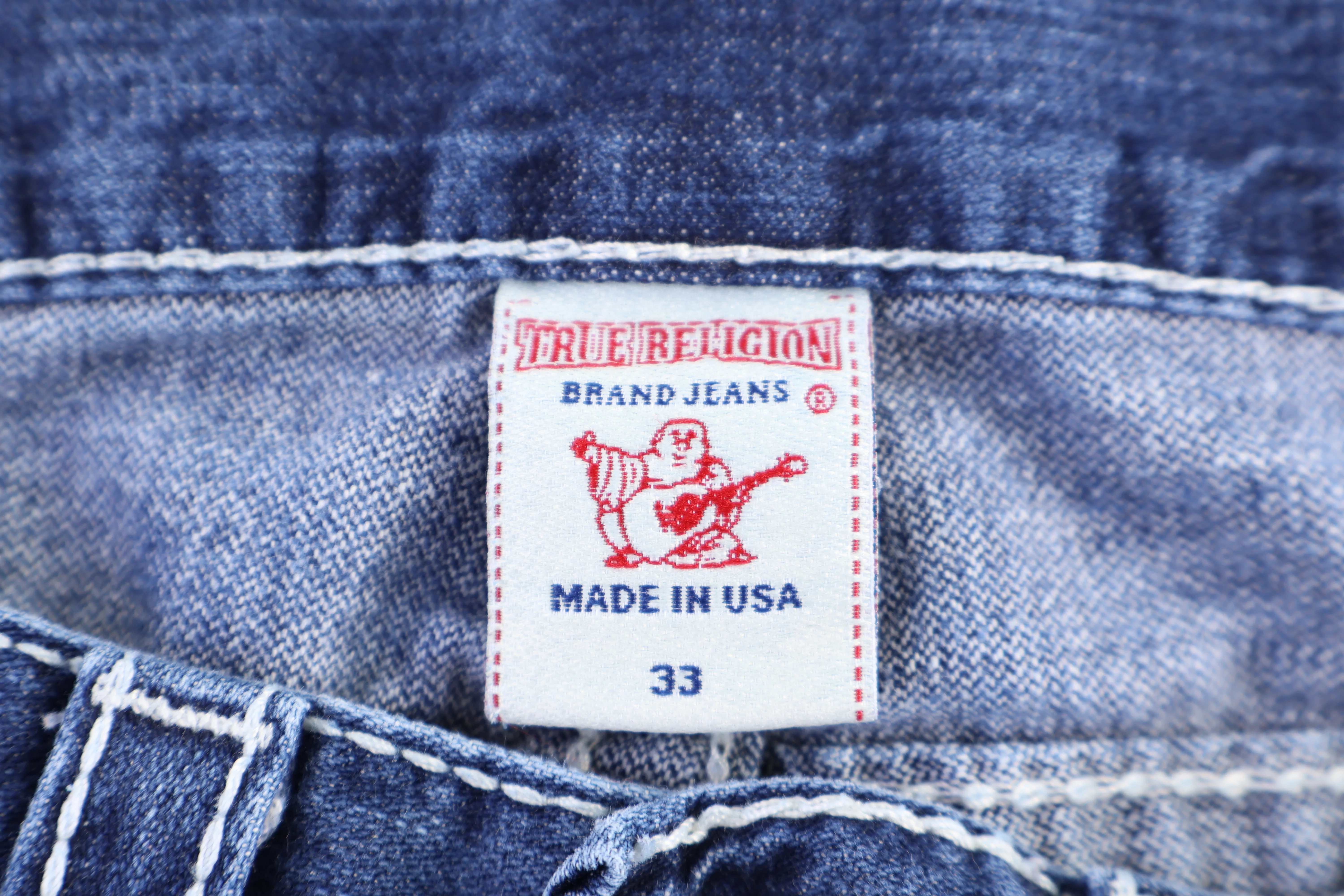 True Religion Medium Wash Denim Jeans - Image 4