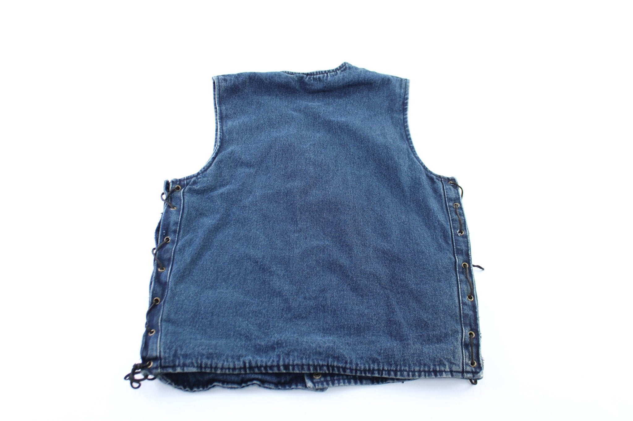 Unik Denim Button Snap Vest - Image 2