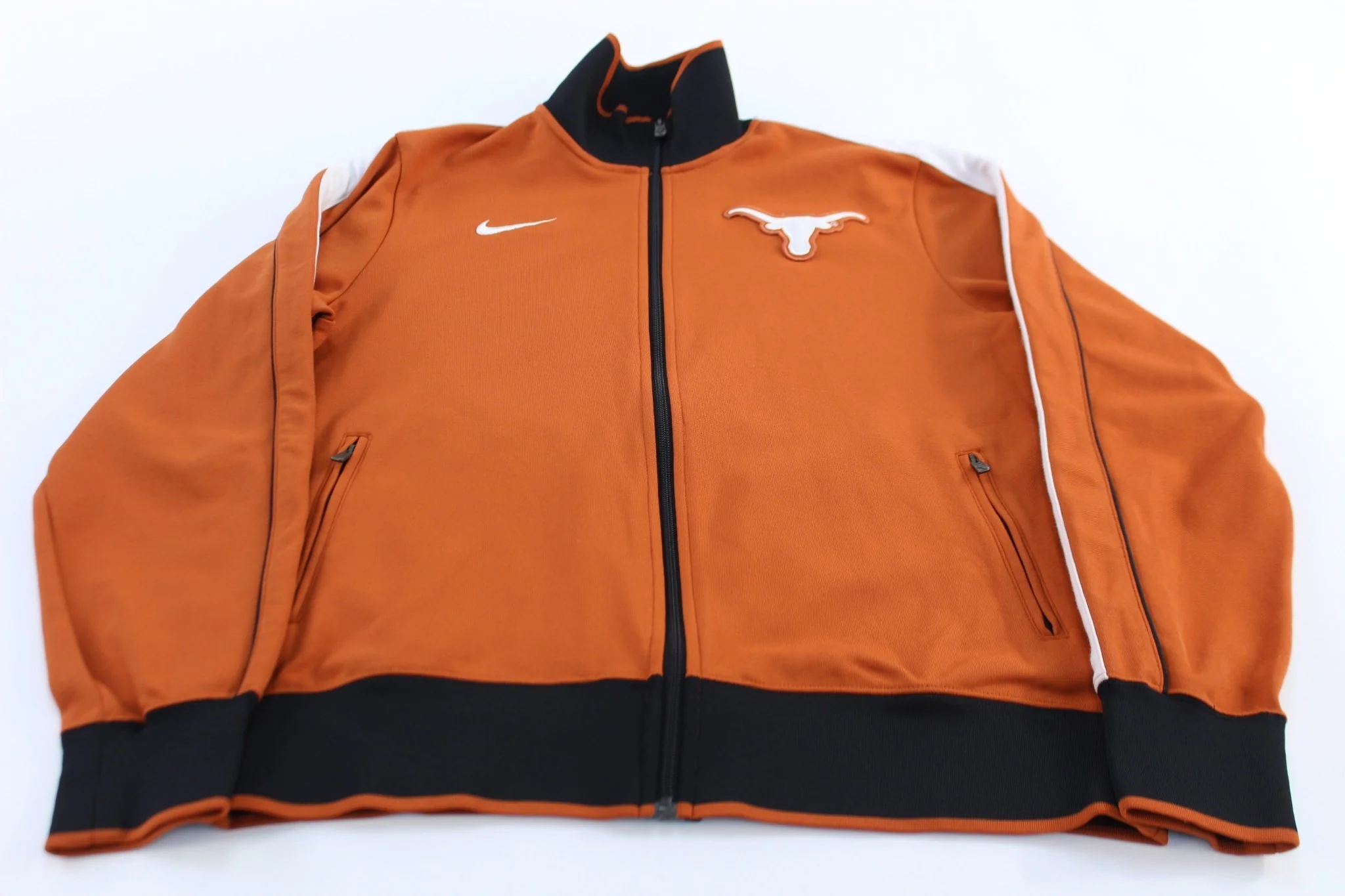 University of Texas Longhorns Striped Nike Track Jacket