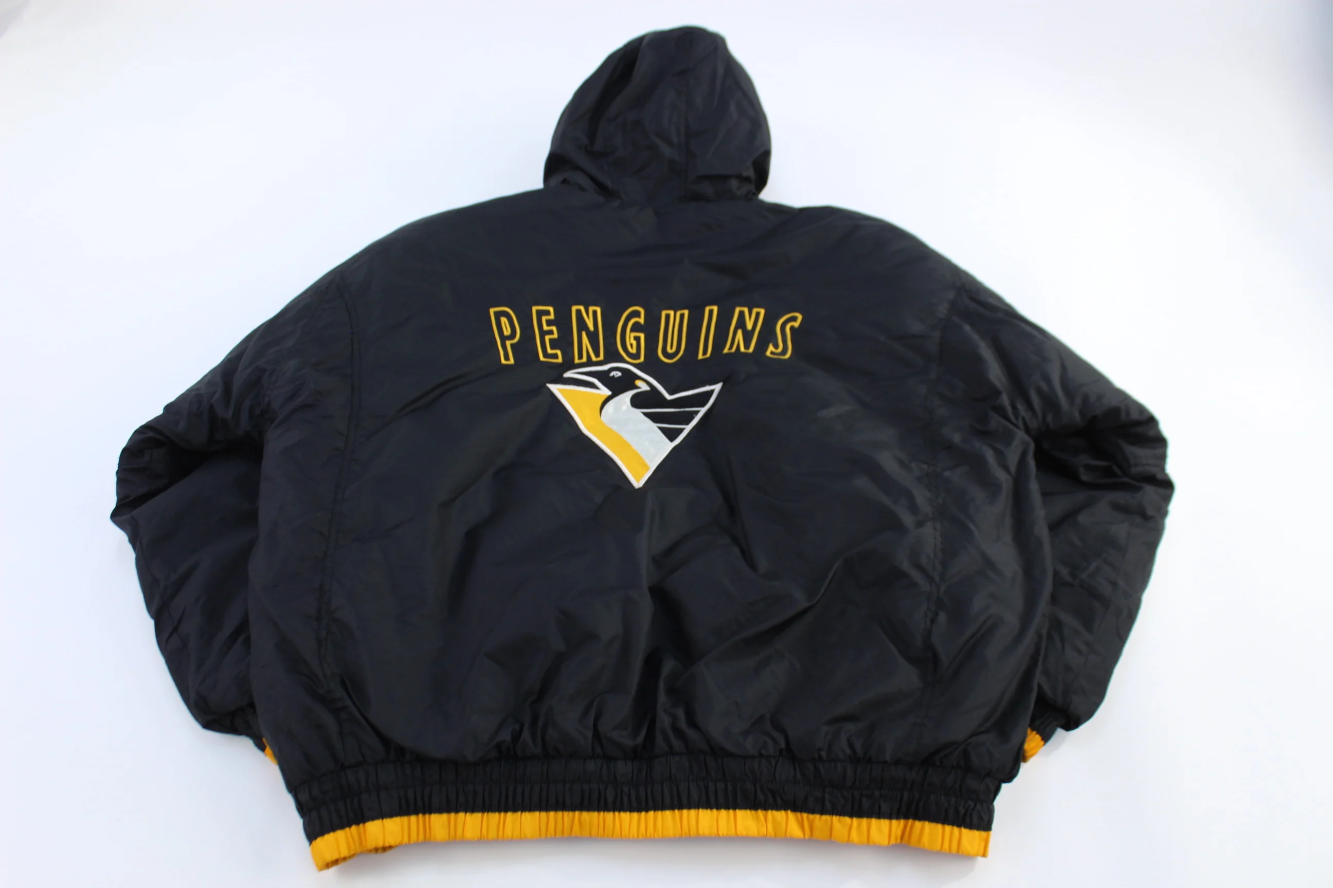 Vintage 7 Logo Pittsburgh Penguins Football Full Zip Jacket - Image 2